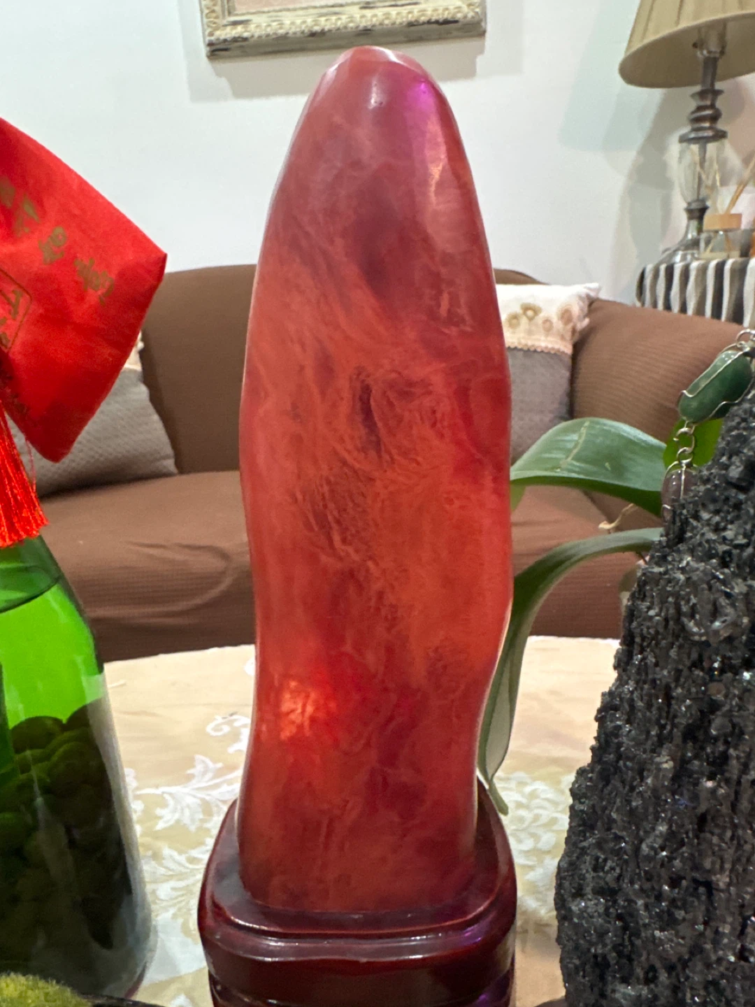 Large Red Crystal Stone