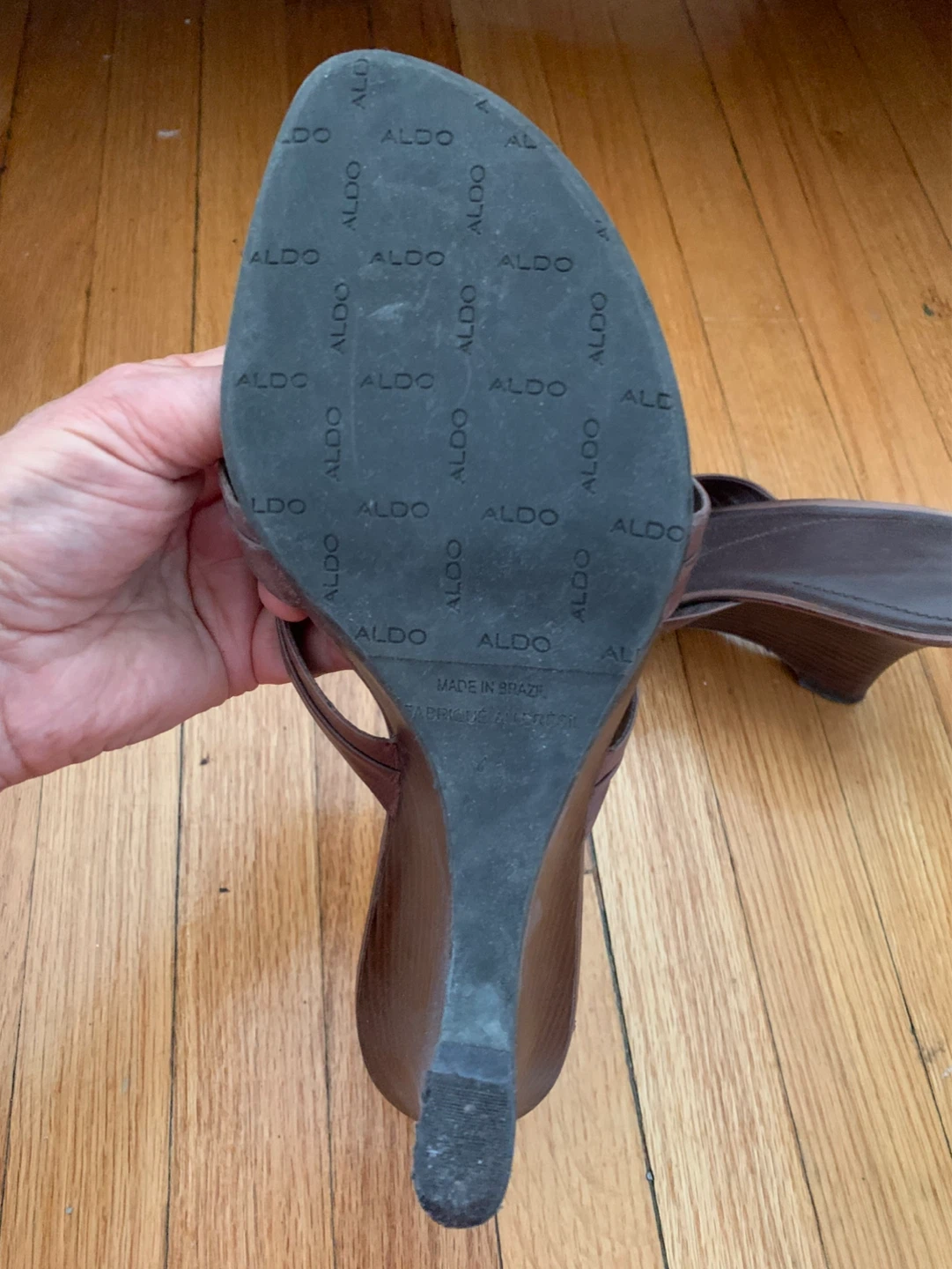 ALDO Women's Brown Wedge Sandals - photo 3