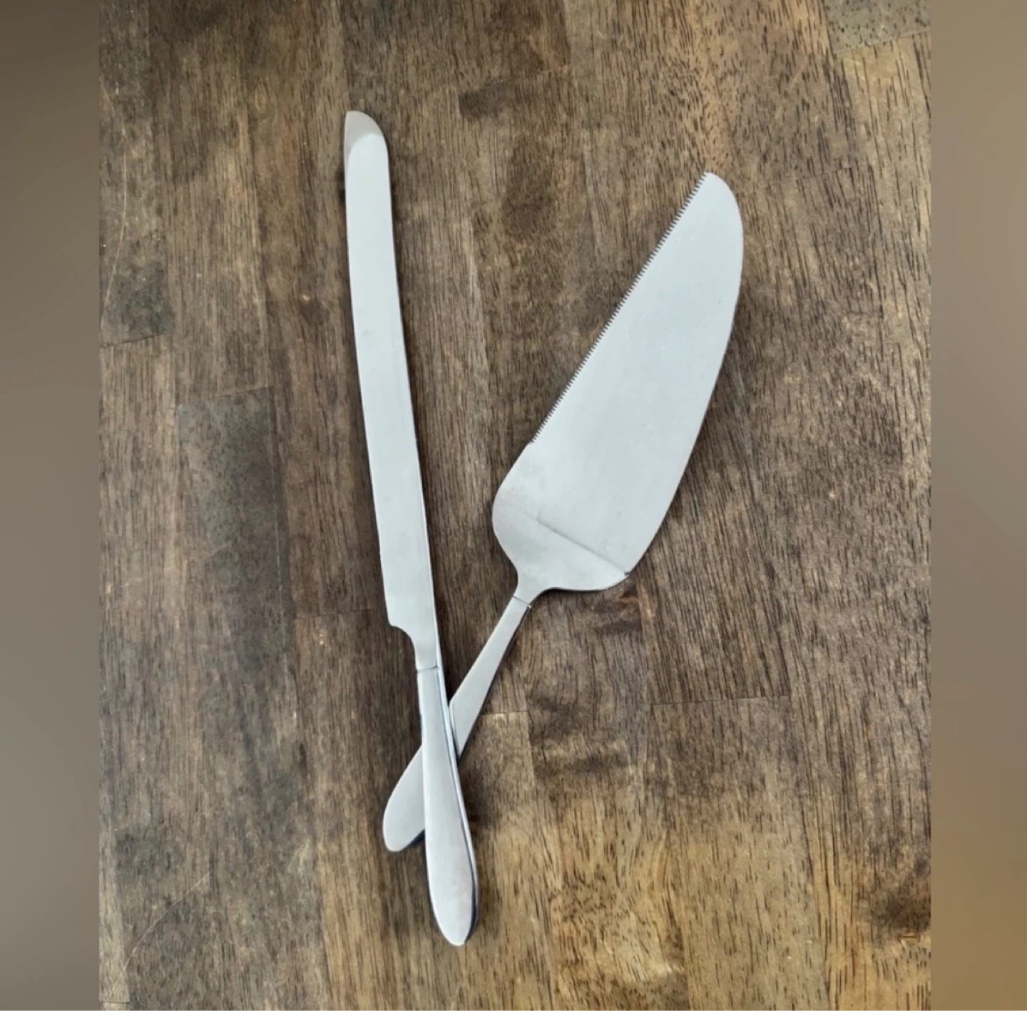 Stainless Steel Cake Server and Knife Set - photo 2