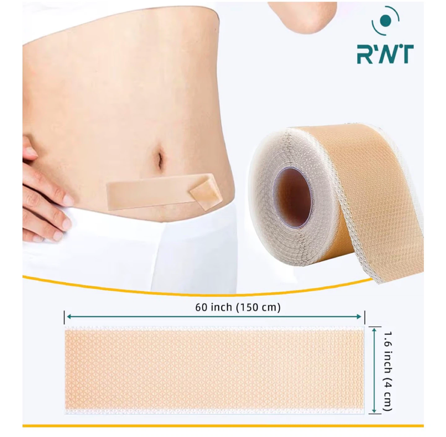 RWT Silicone Scar Tape - 150 cm x 4 cm - photo 2