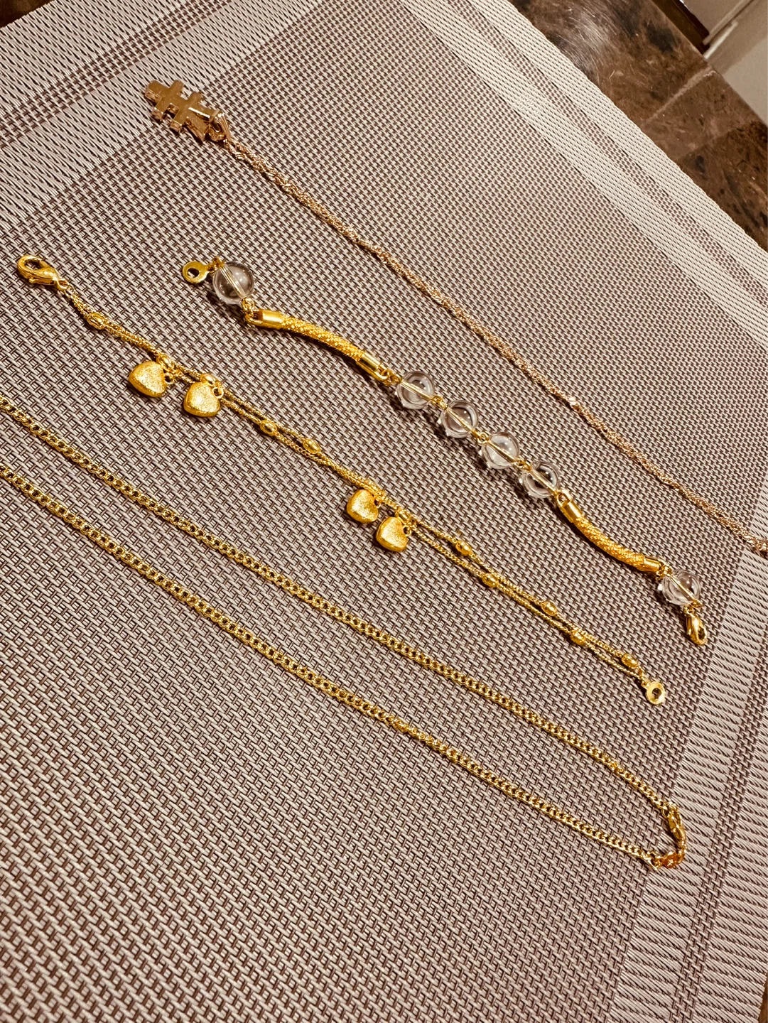 Buy 1 take 1Gold Tone Bracelets and Necklace Set