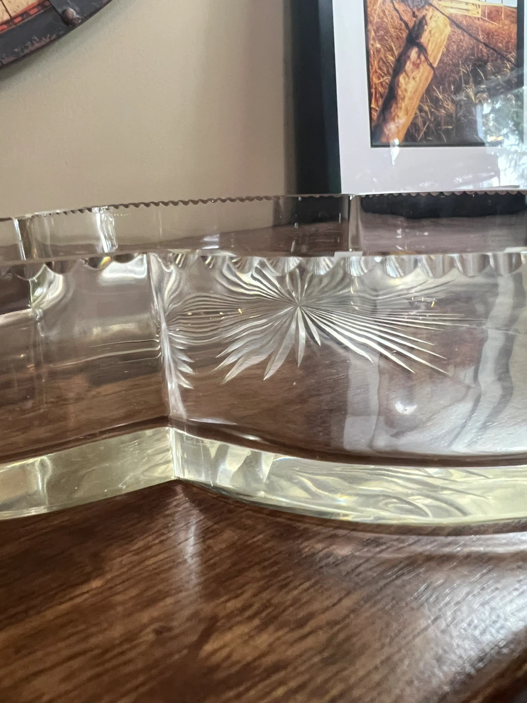 Vintage Heavy Glass Dish - photo 4