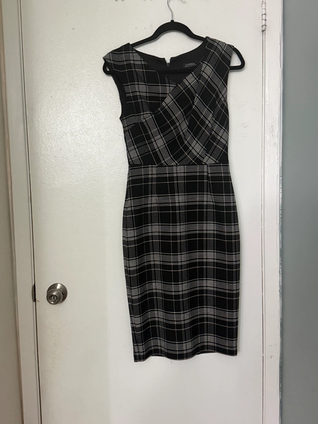 Le Château Plaid Sheath Dress