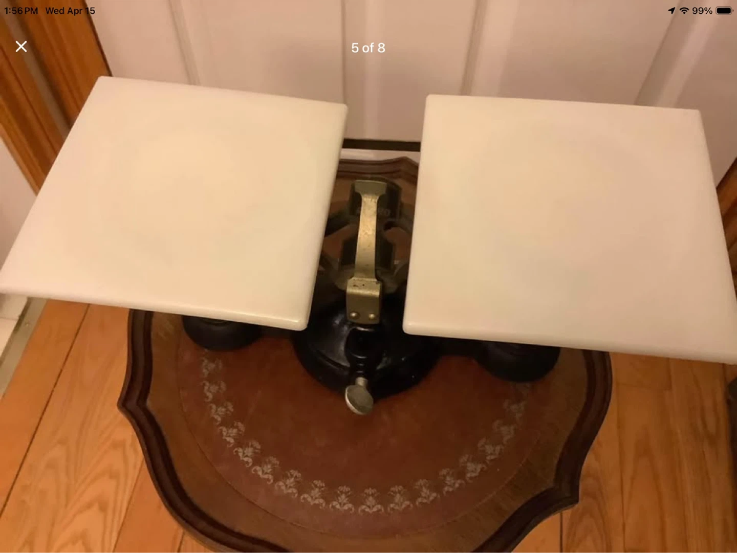 Any/Vt OHAUS Double Beam Balance Scale Cast Iron/Milk Glass 🐞 - photo 5