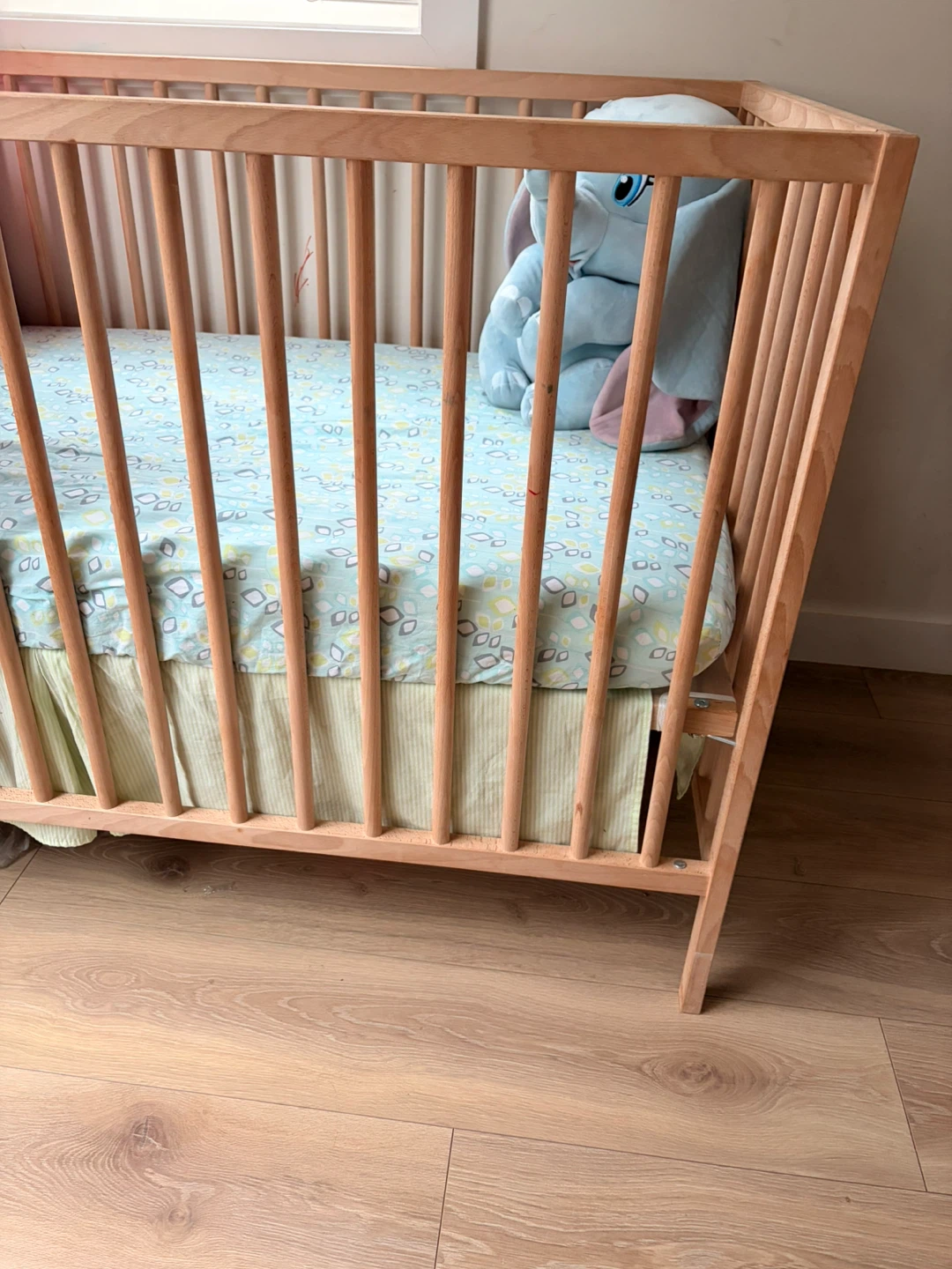 IKEA SNIGLAR Crib, Beech, 70x132 cm - photo 2