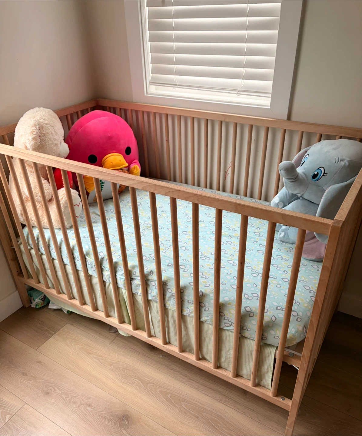 IKEA SNIGLAR Crib, Beech, 70x132 cm - photo 3