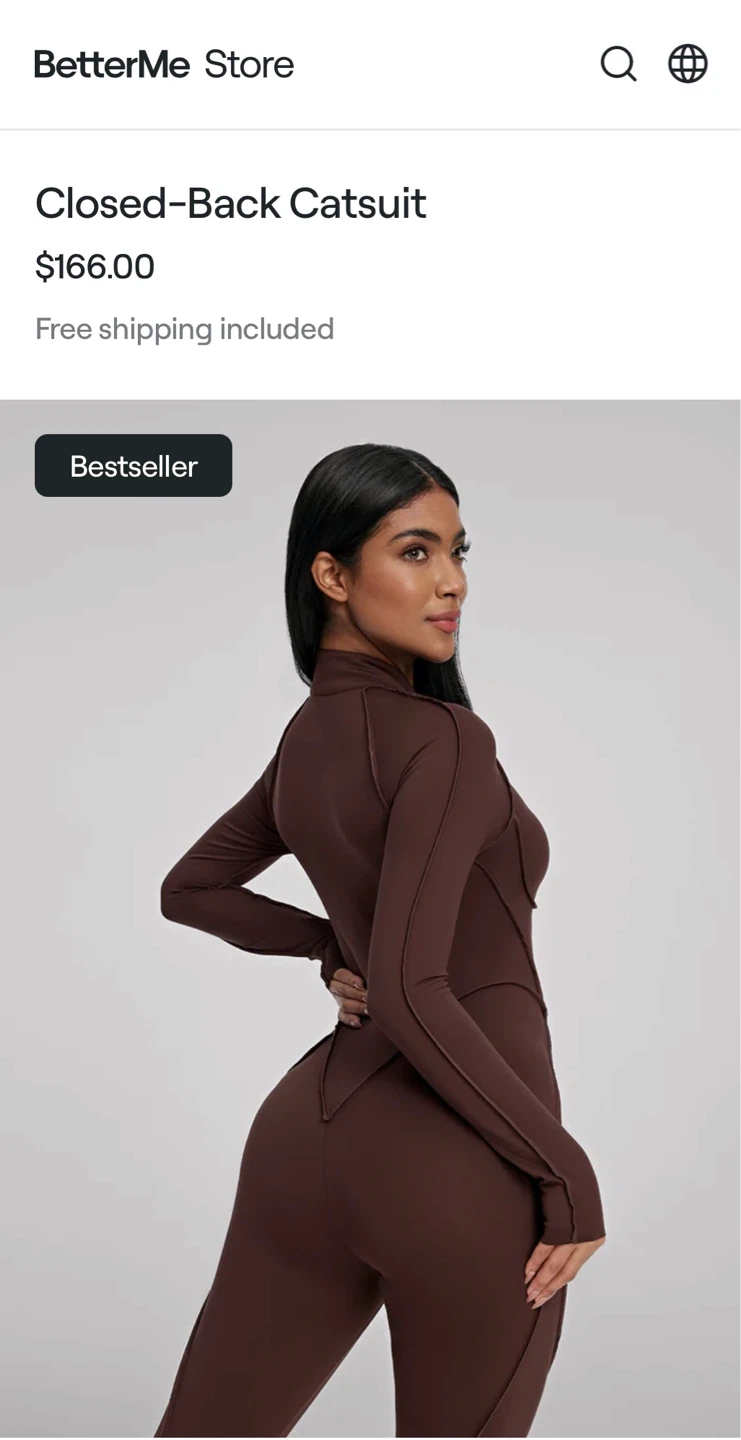 New jumpsuit catsuit BetterMe S in chocolate brown - photo 4