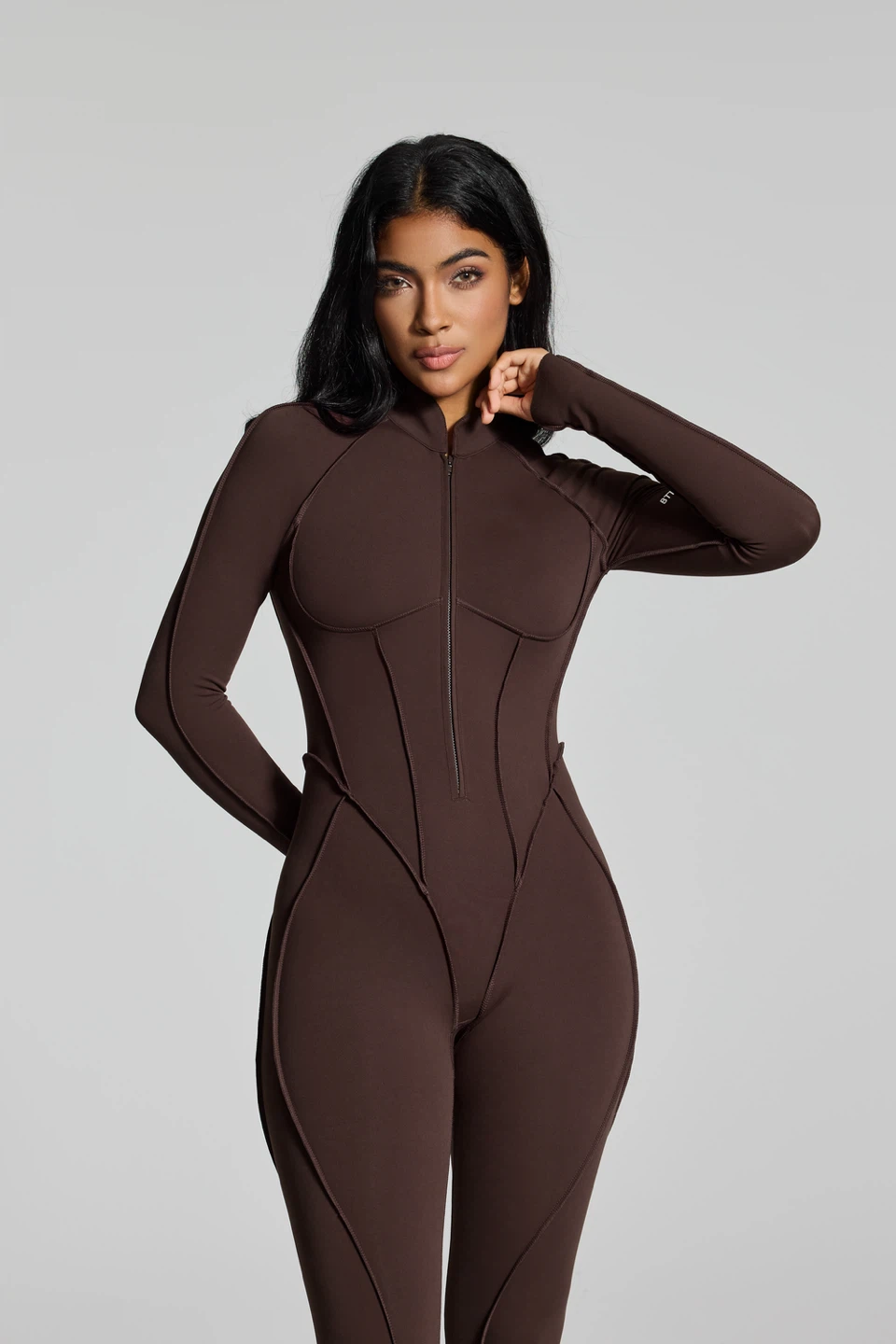 New jumpsuit catsuit BetterMe S in chocolate brown - photo 3