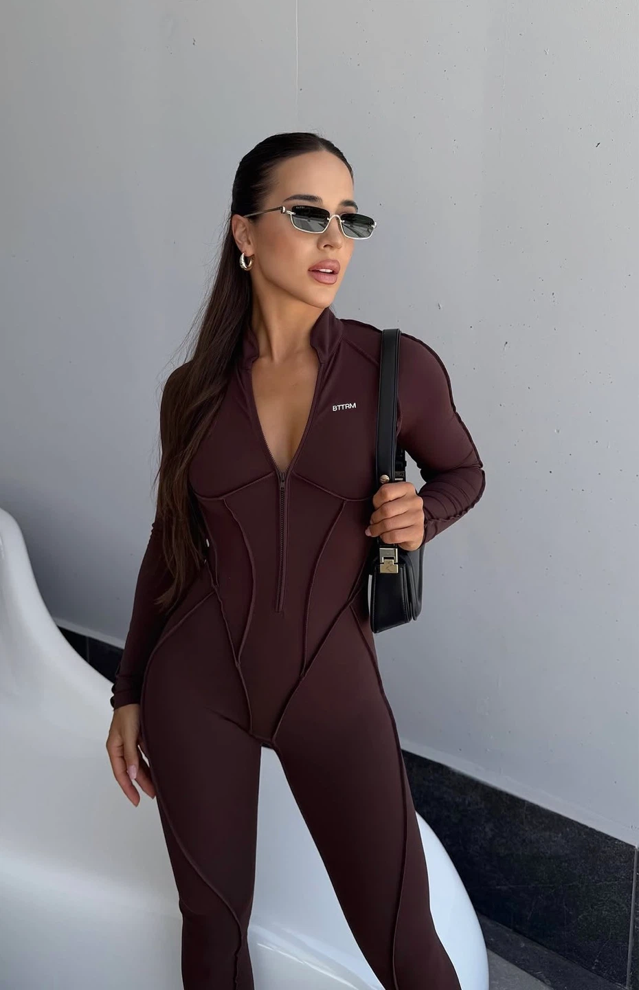 New jumpsuit catsuit BetterMe S in chocolate brown