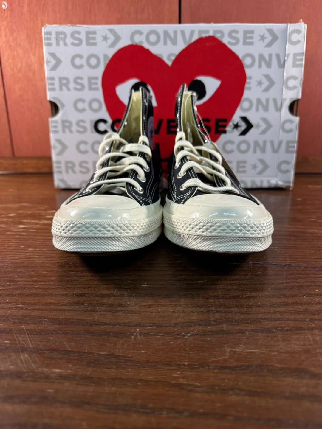 Converse x CDG PLAY Chuck 70 High Black Men’s Sz 10/Women’s 12 - photo 4