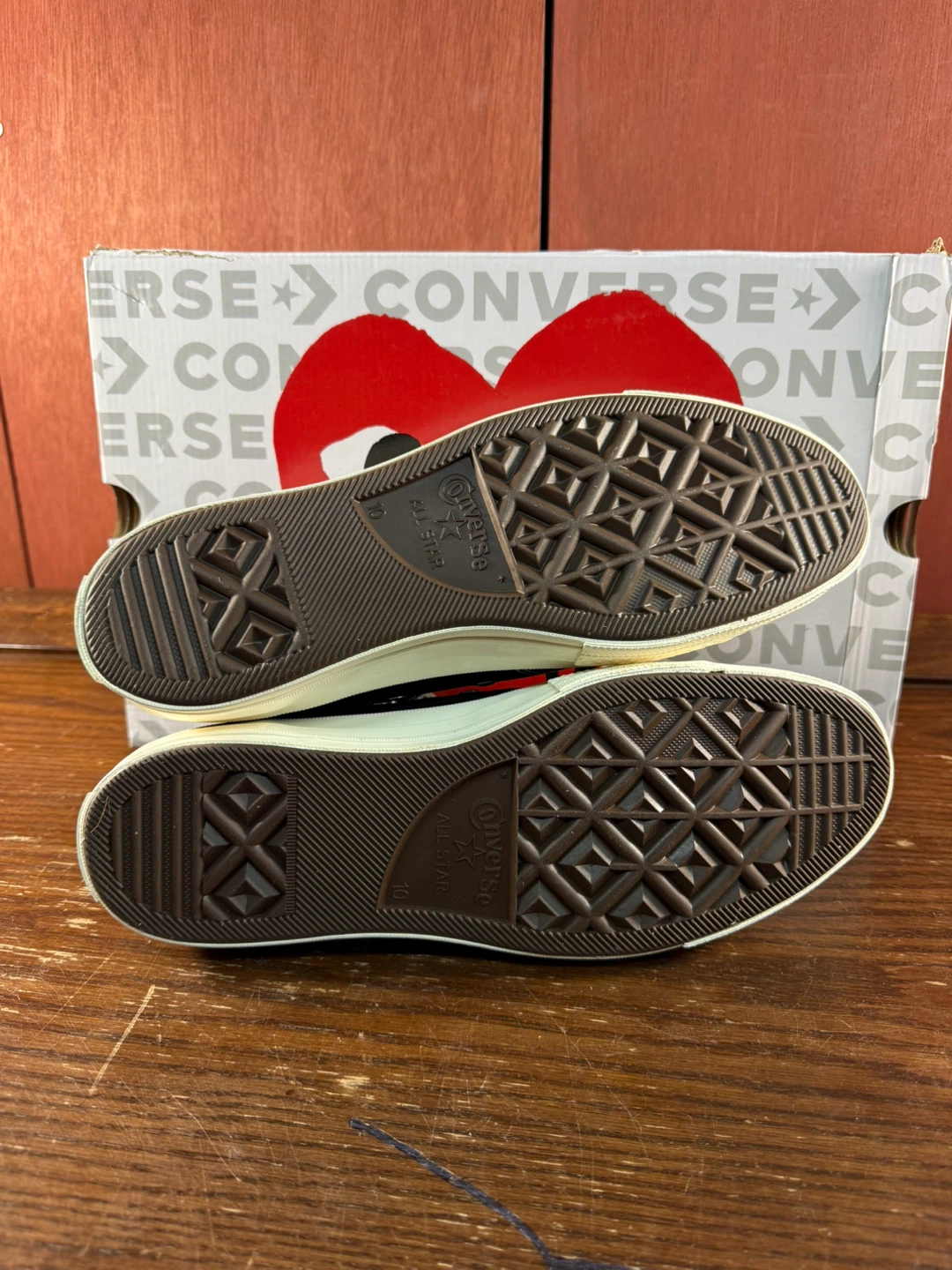 Converse x CDG PLAY Chuck 70 High Black Men’s Sz 10/Women’s 12 - photo 3