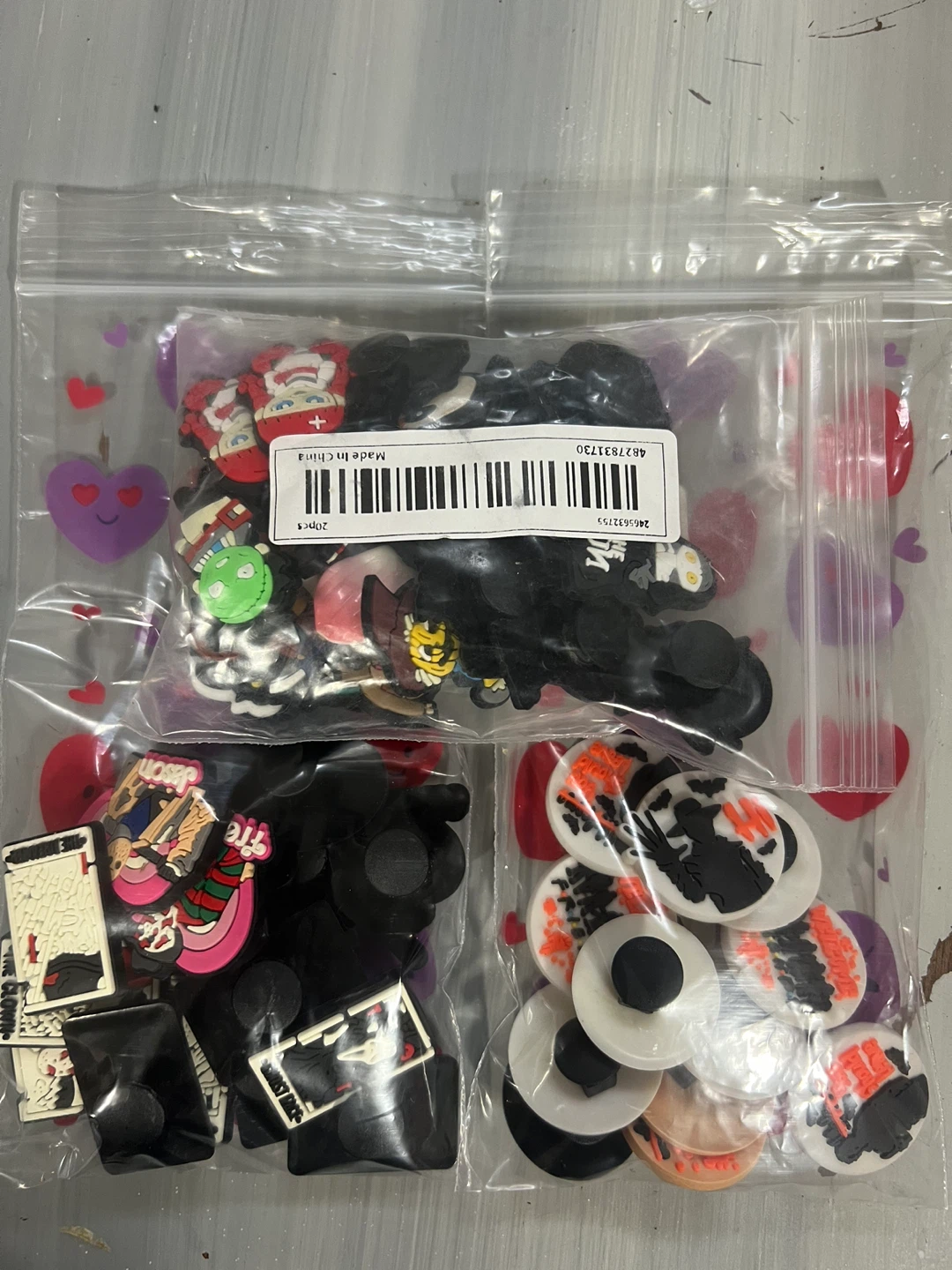 Horror Assorted Croc Charms
