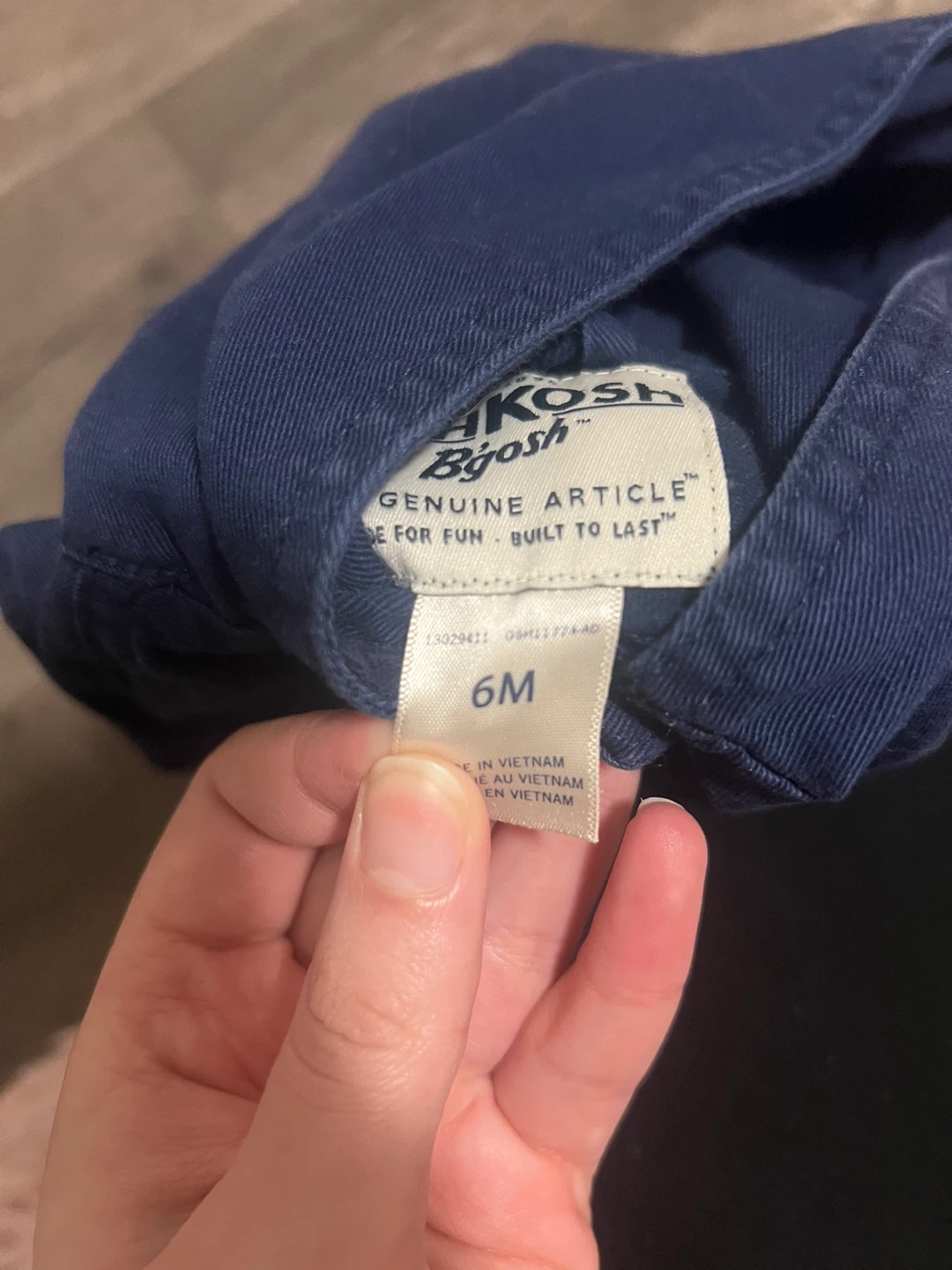 OshKosh B'gosh Navy Blue Hooded Jacket - 6 Months - photo 2