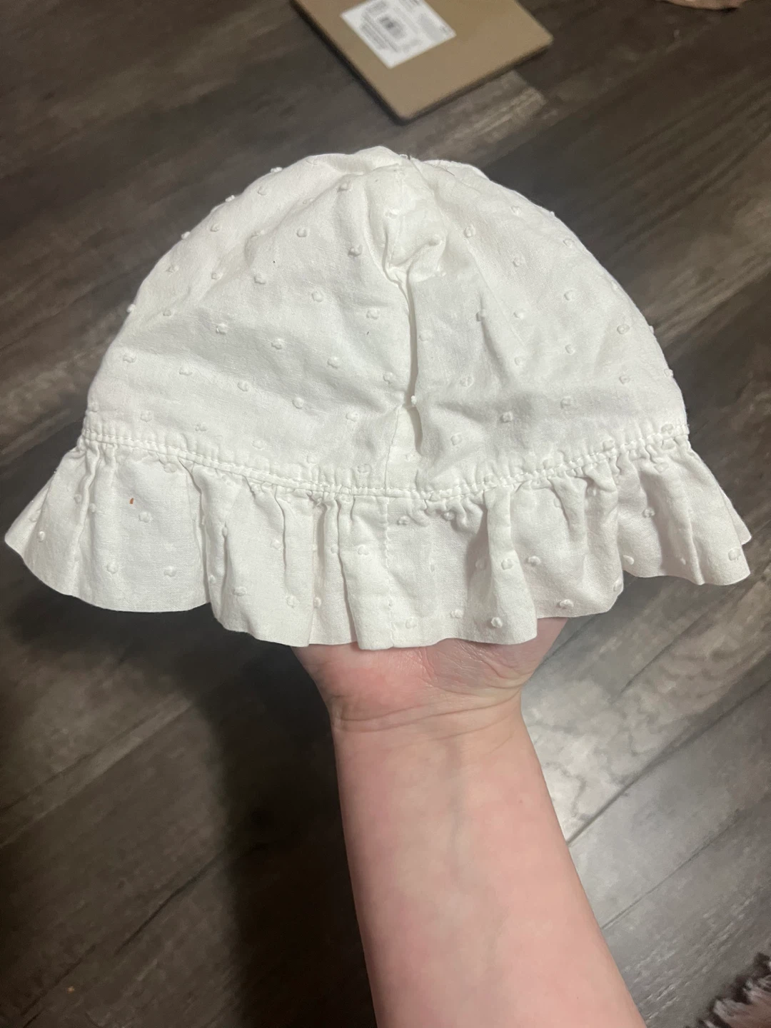 White Baby Hat - 9M - photo 2