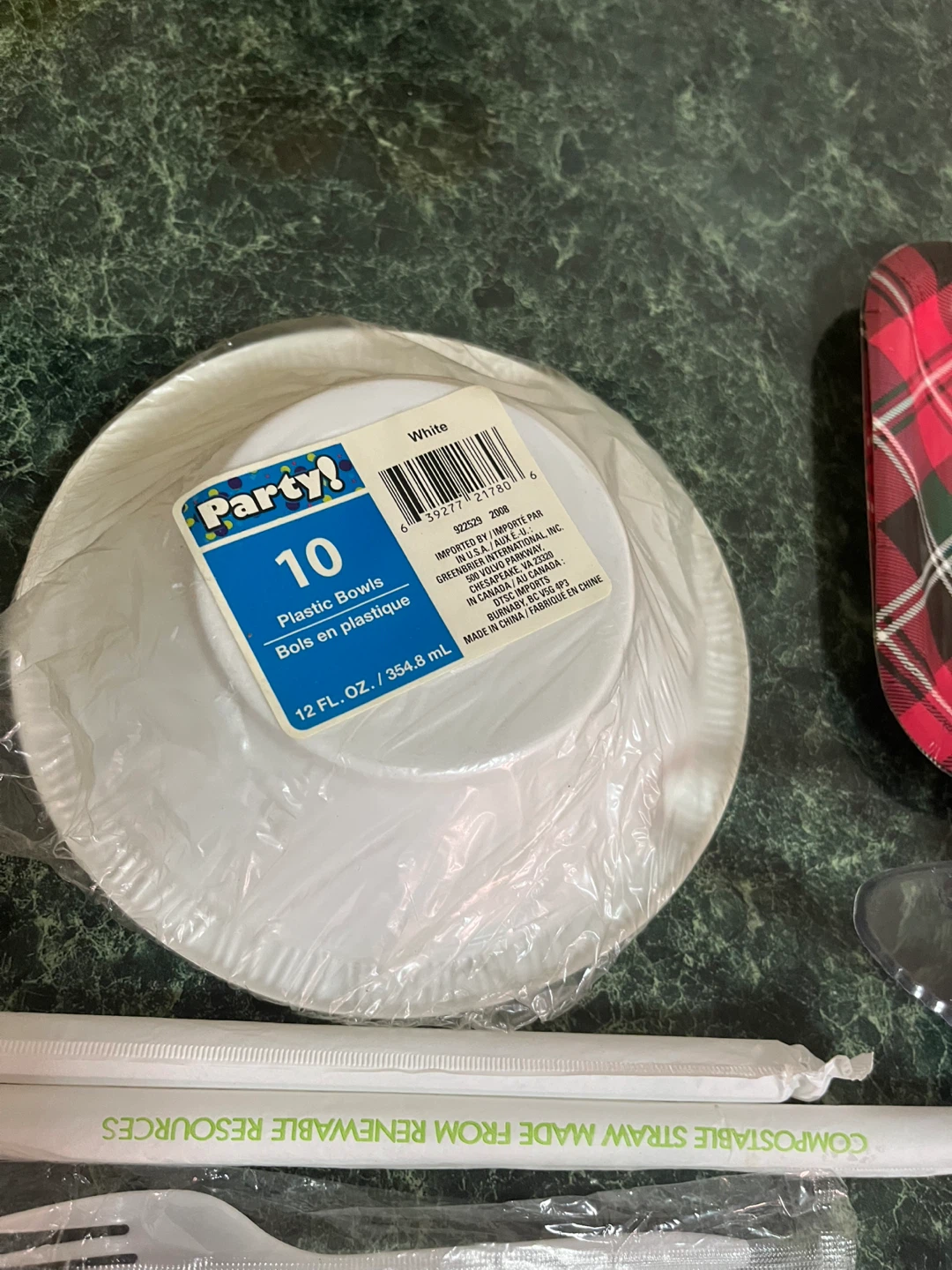 Never Used/Party Plastic Bowls and Cutlery Set - photo 4