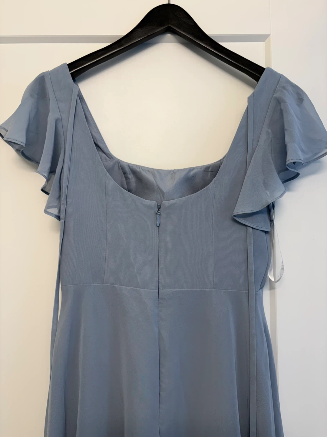 Azazie Bondi Dusty Blue Chiffon Dress - photo 5