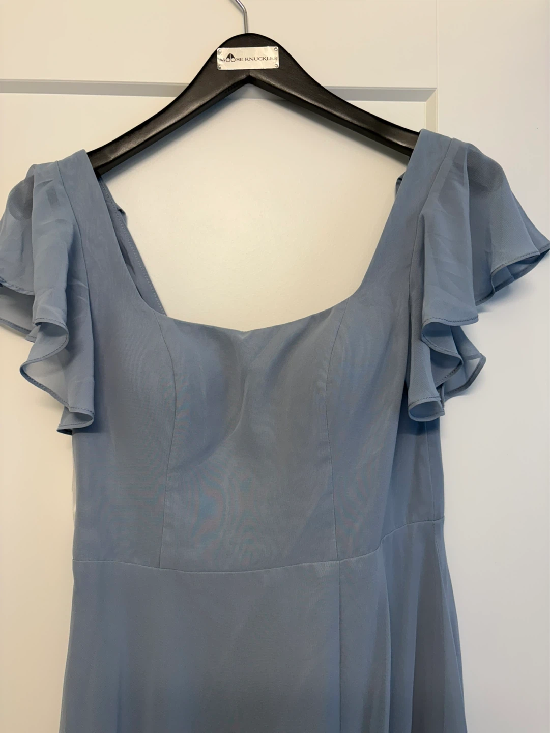 Azazie Bondi Dusty Blue Chiffon Dress - photo 3