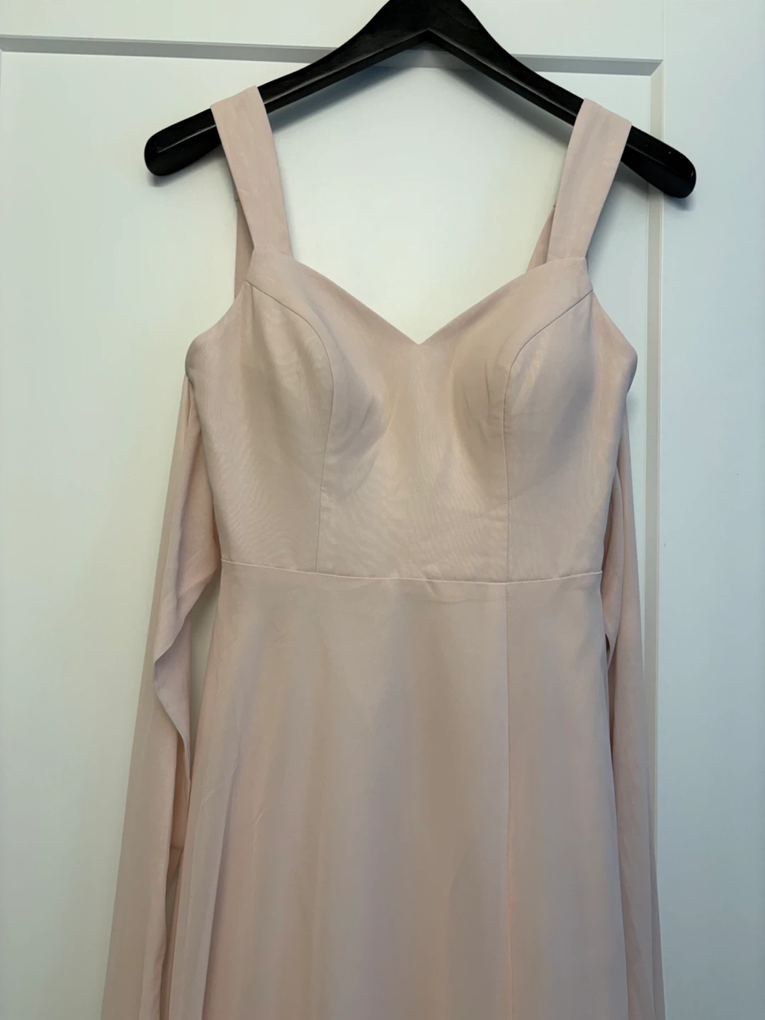 Azazie Julie Blush Pink A-Line Chiffon Dress - photo 3