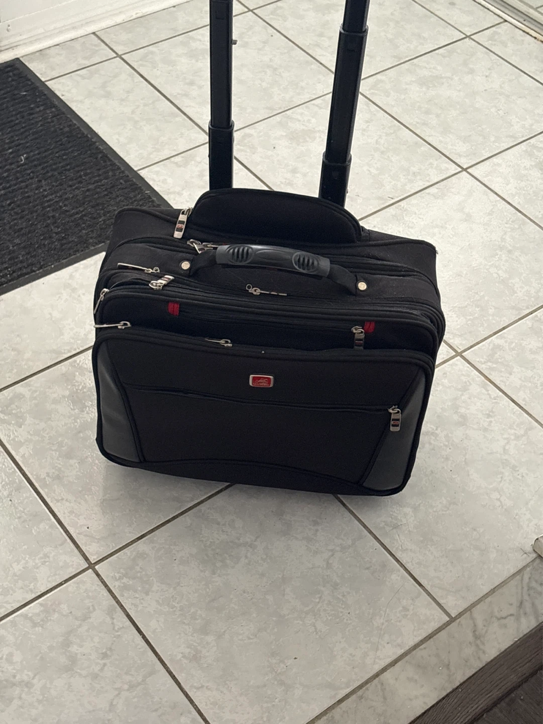 Black Rolling Laptop Bag
