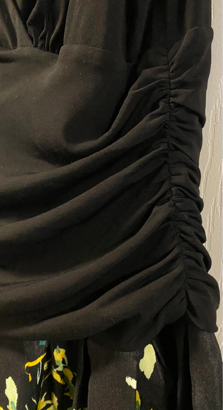 Laura Women's Black and Floral Dress - Size 12 - photo 5