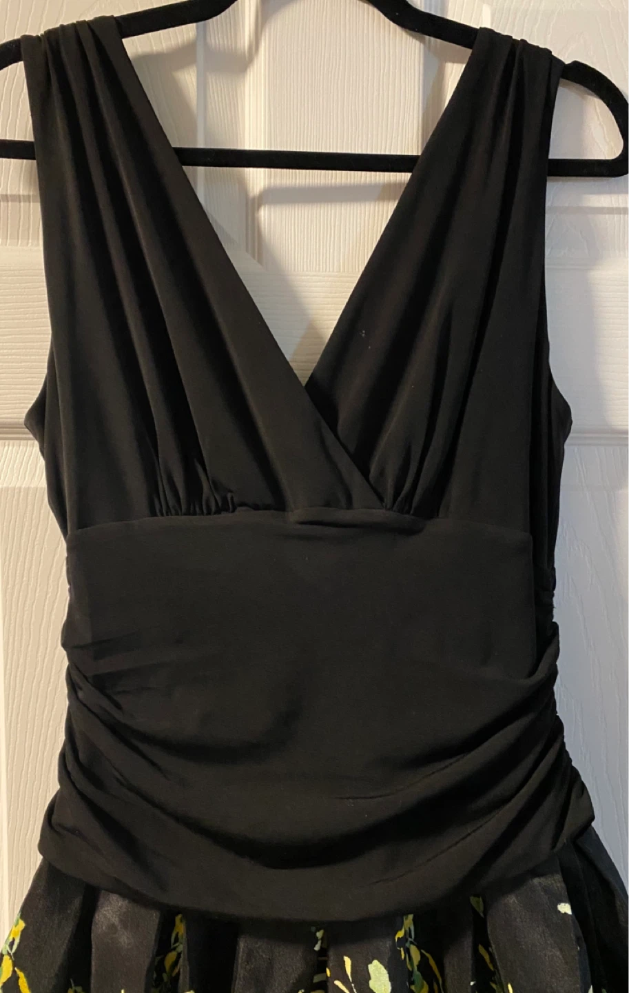 Laura Women's Black and Floral Dress - Size 12 - photo 2