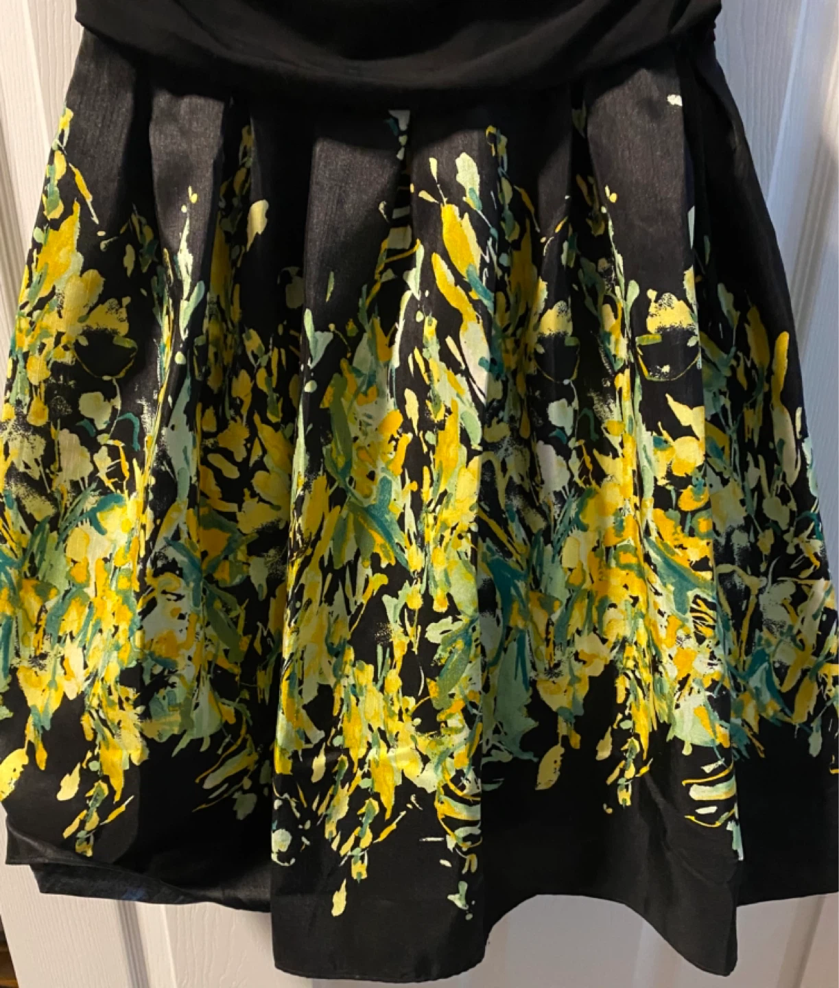 Laura Women's Black and Floral Dress - Size 12 - photo 3