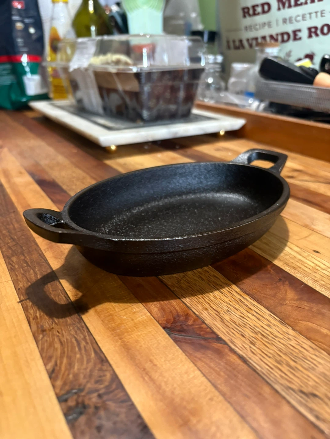 Cast Iron Small Oval Baking Dish
