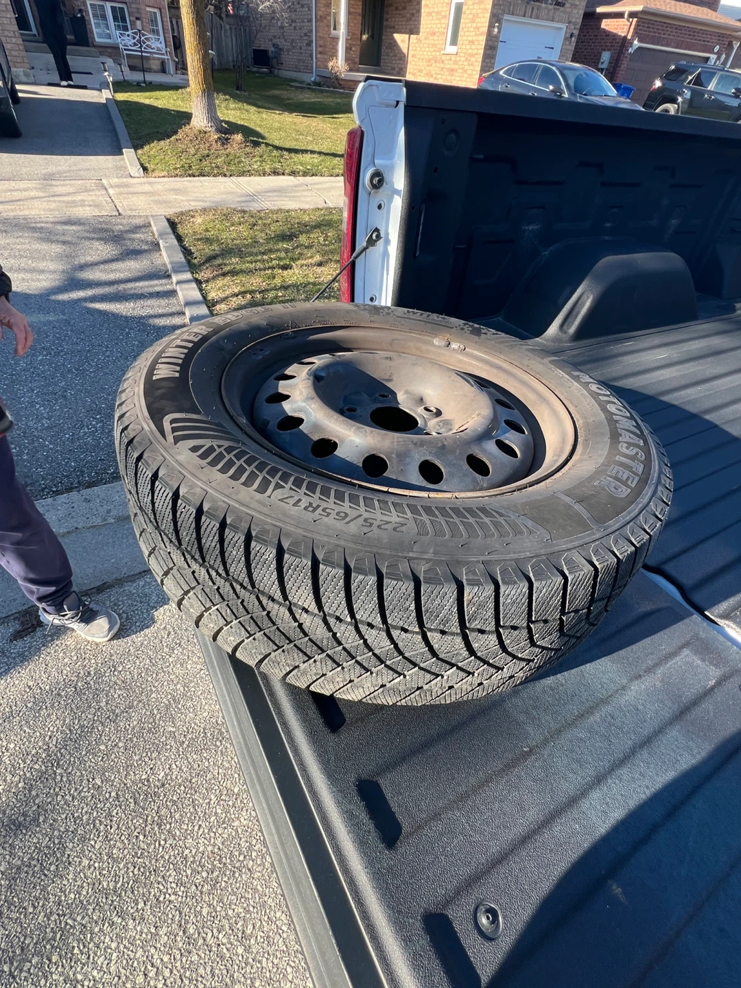 Winter Tires on Rims – 225/65R17 – Used 1 Season - photo 4