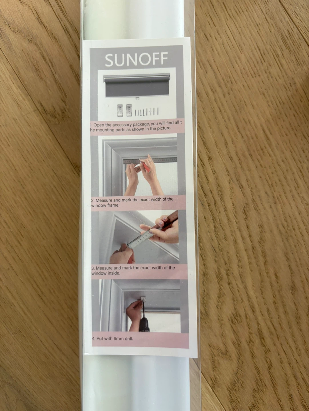 SUNOFF Blackout Roller Shade - Room Beige 31" W x 72" H - photo 5