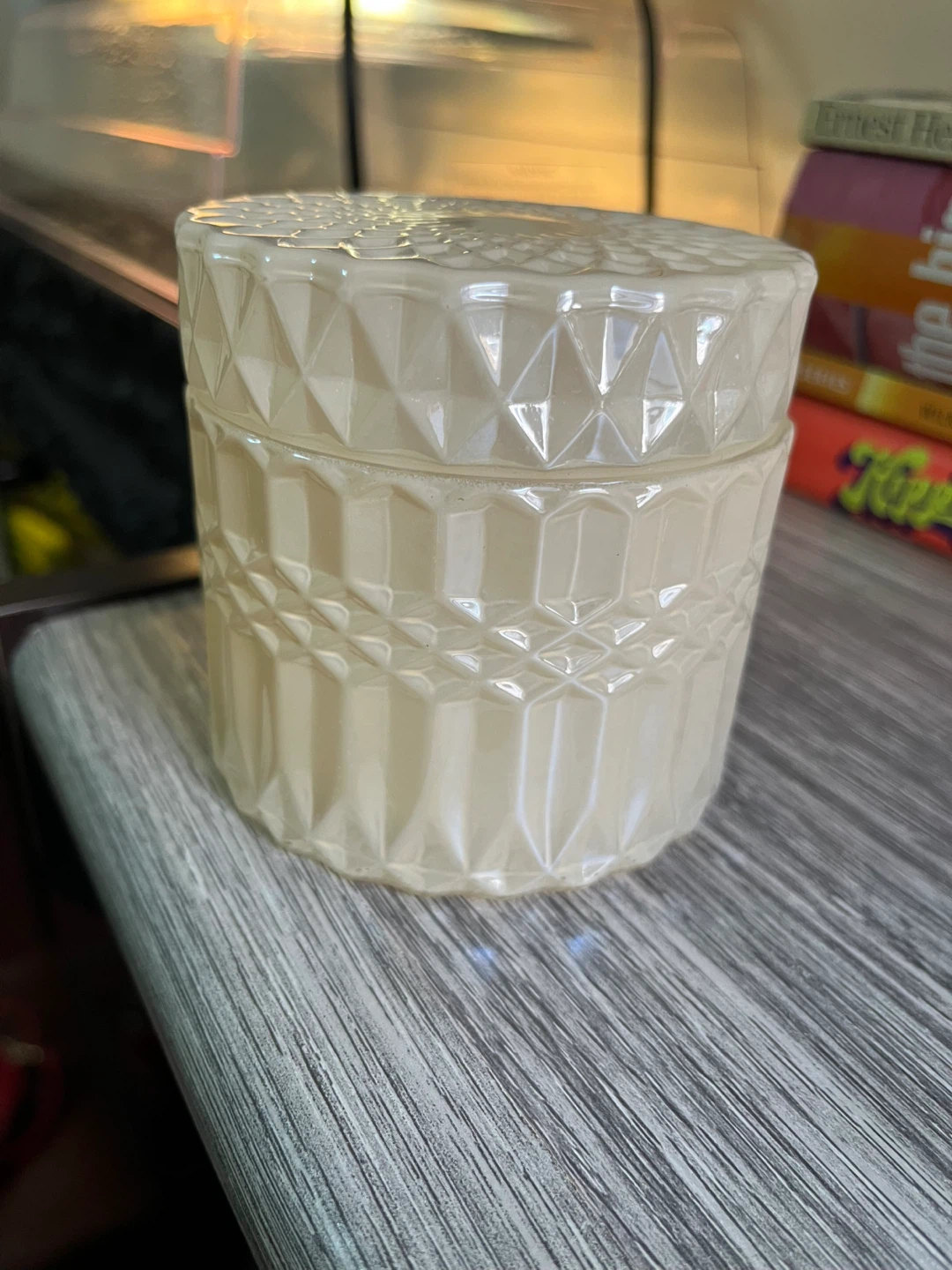 Decorative Frosted Glass Jar Candle 🌱 Holder - photo 4