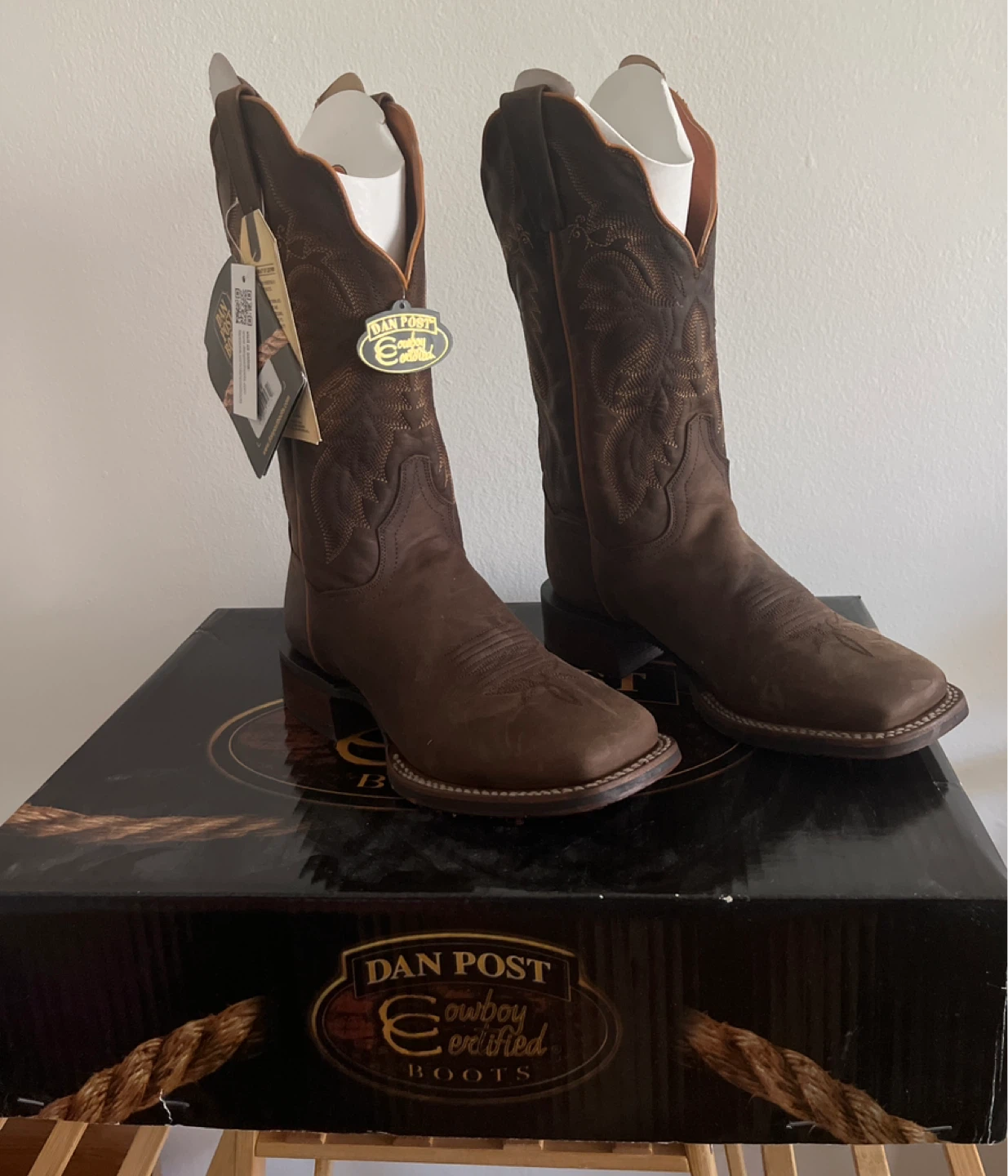 Dan Post Cowboy Certified Brown Leather Boots