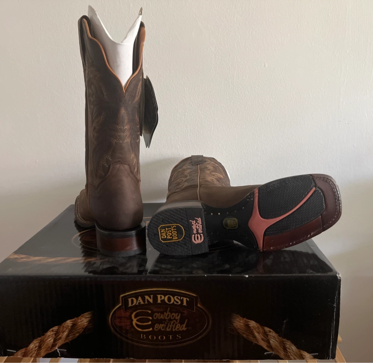 Dan Post Cowboy Certified Brown Leather Boots - photo 2