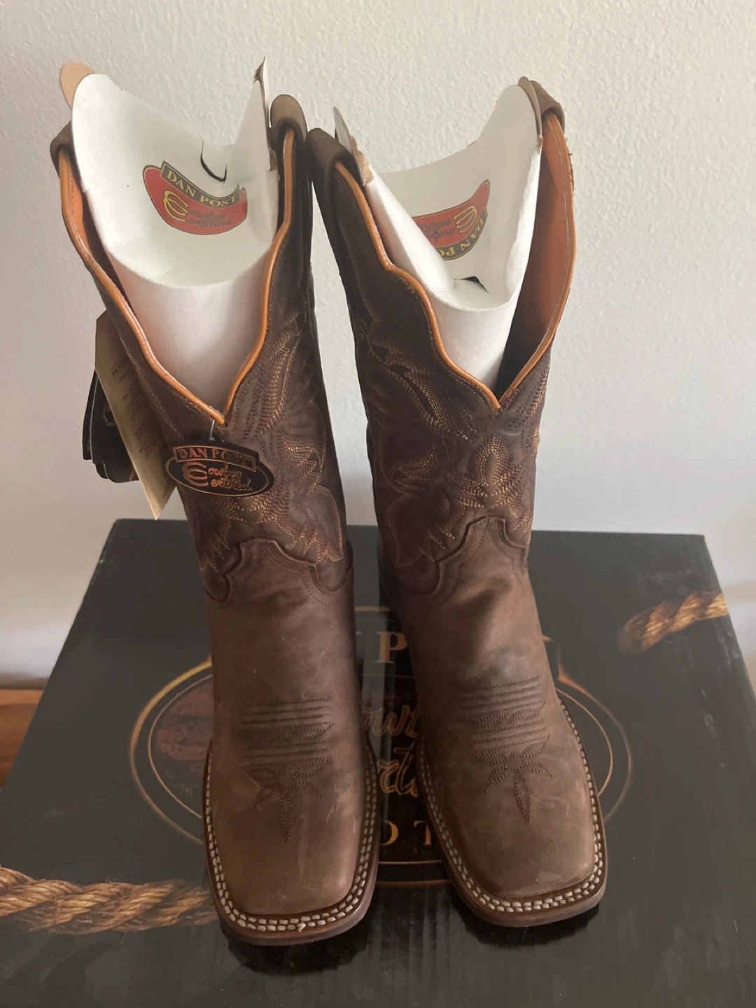 Dan Post Cowboy Certified Brown Leather Boots - photo 3