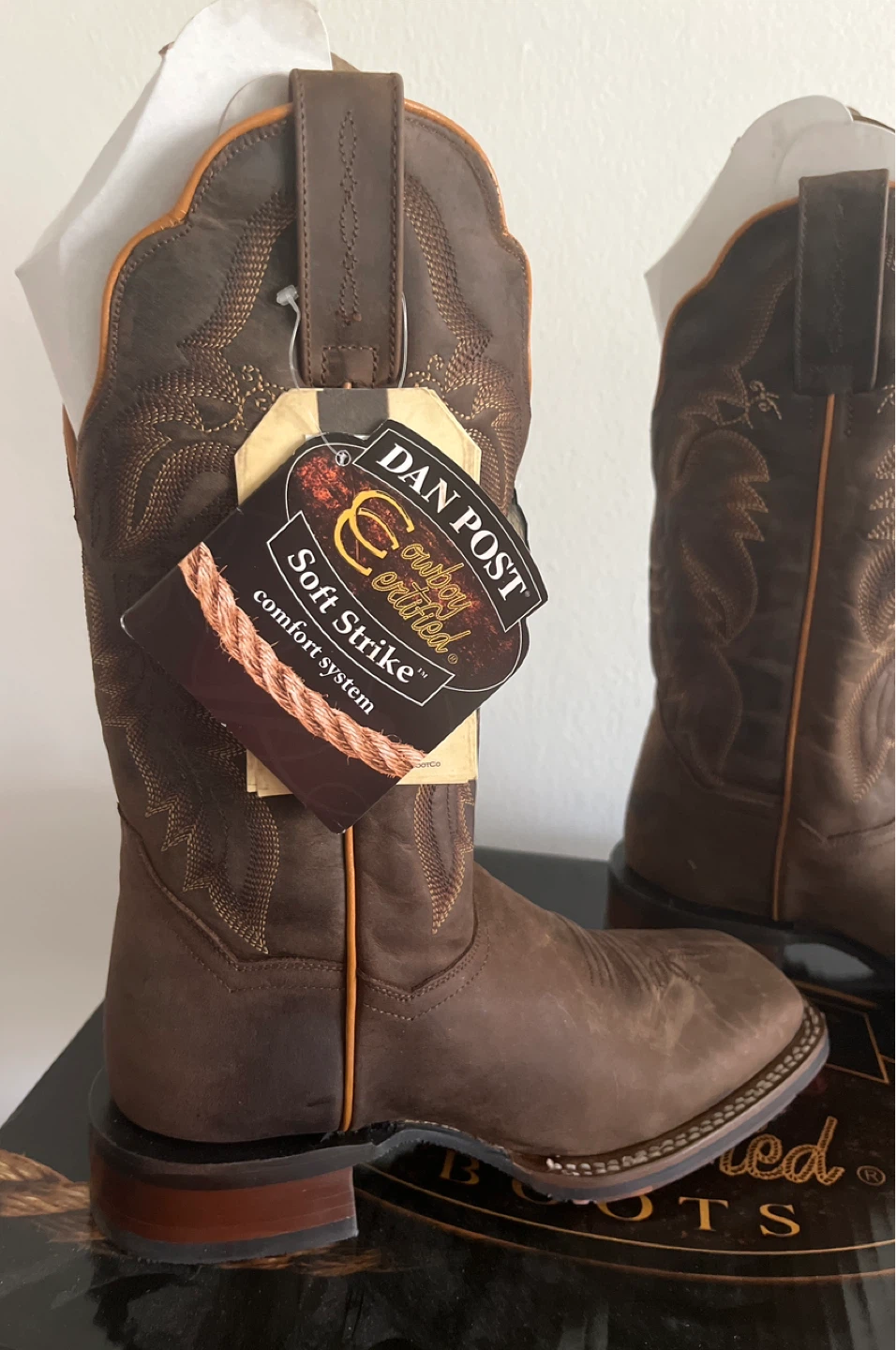 Dan Post Cowboy Certified Brown Leather Boots - photo 5
