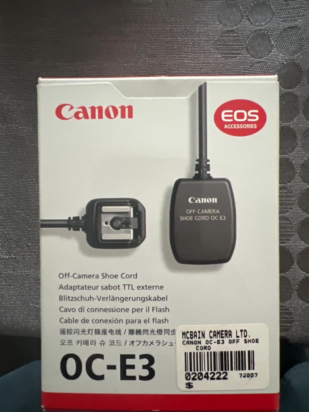 Canon OC-E3 Off-Camera Shoe Cord