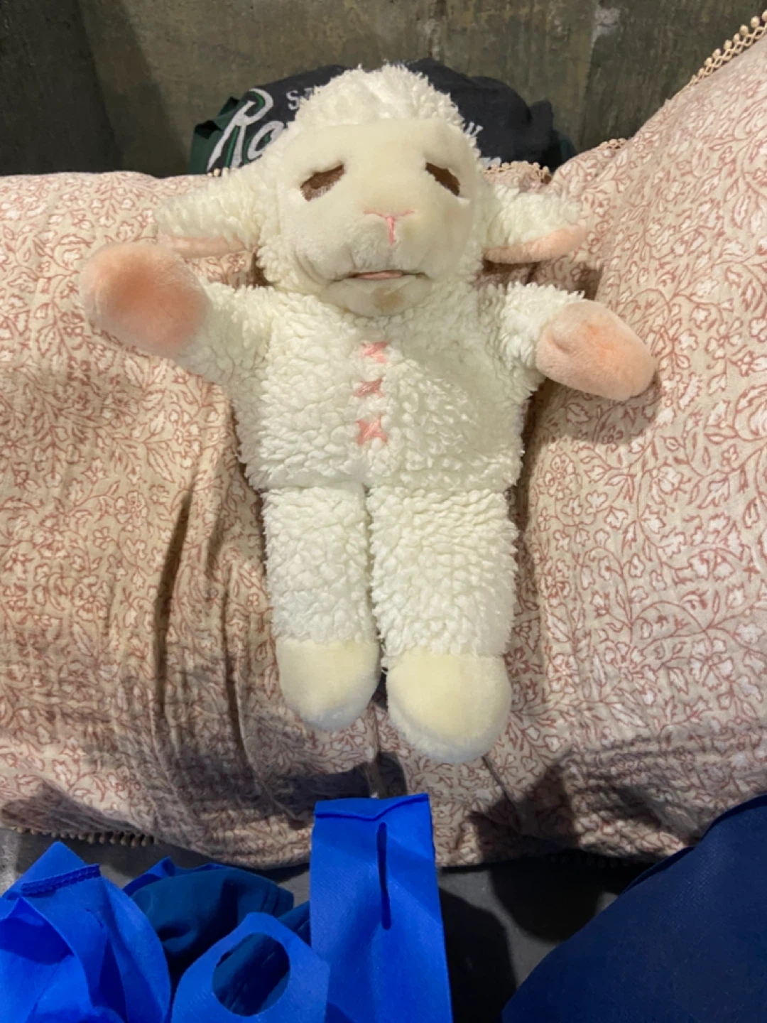 White Lamb chop vintage puppet Stuffed Animal
