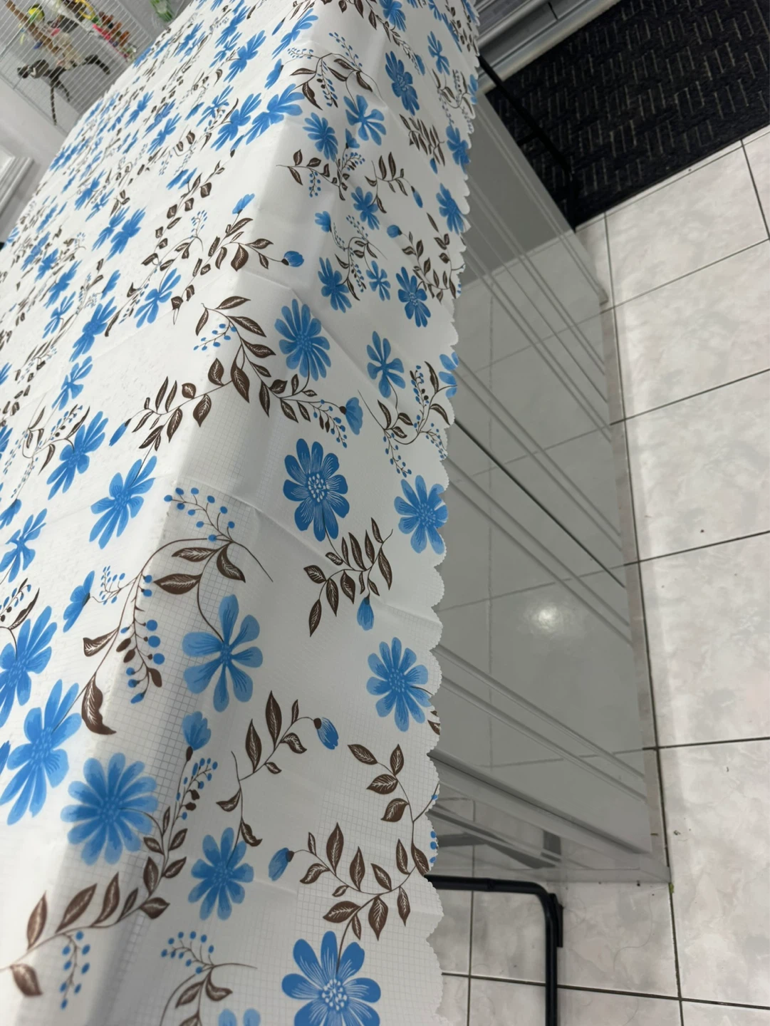 Blue Floral Tablecloth - photo 2