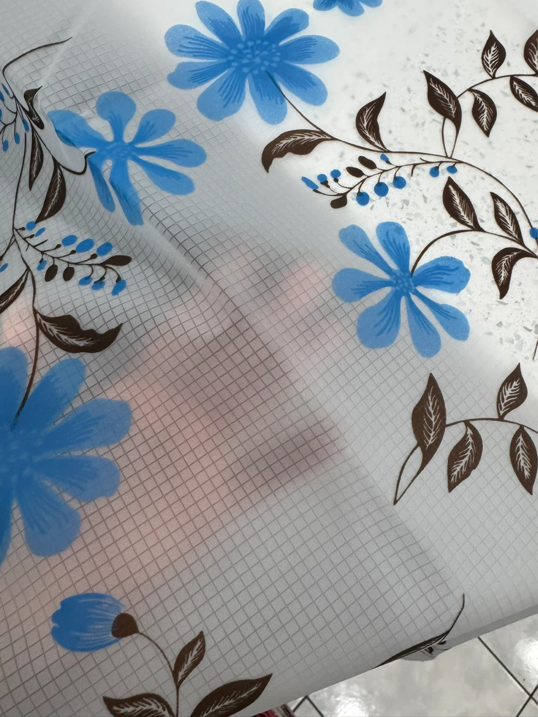 Blue Floral Tablecloth - photo 4