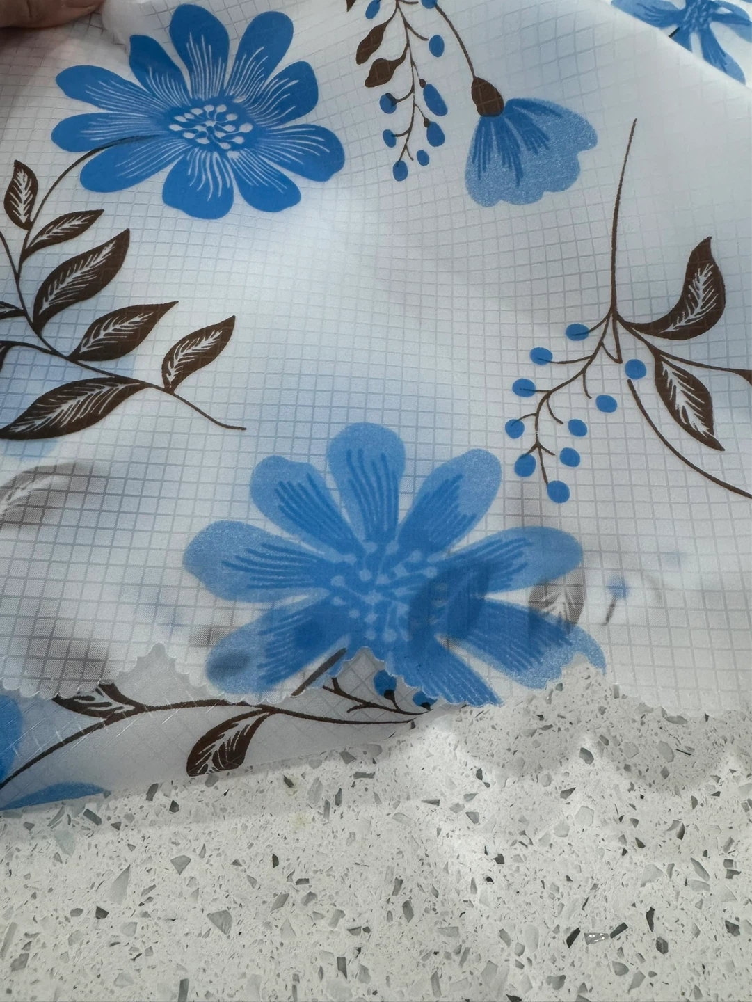 Blue Floral Tablecloth - photo 3