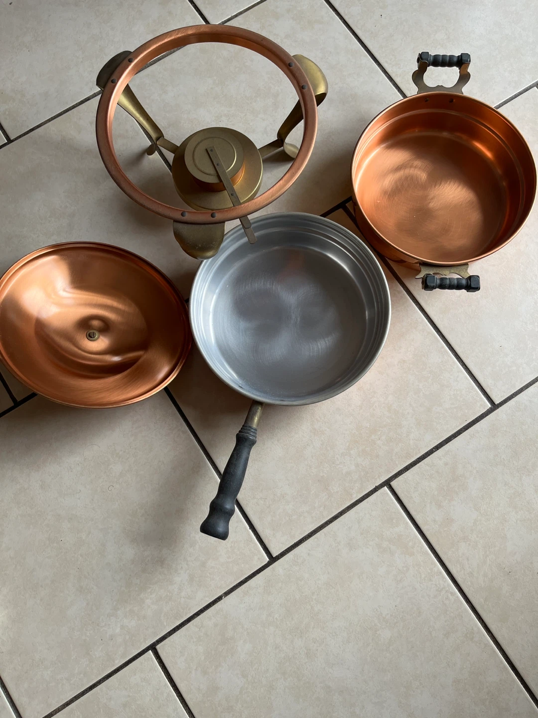 Vintage Copper Fondue Set - photo 3