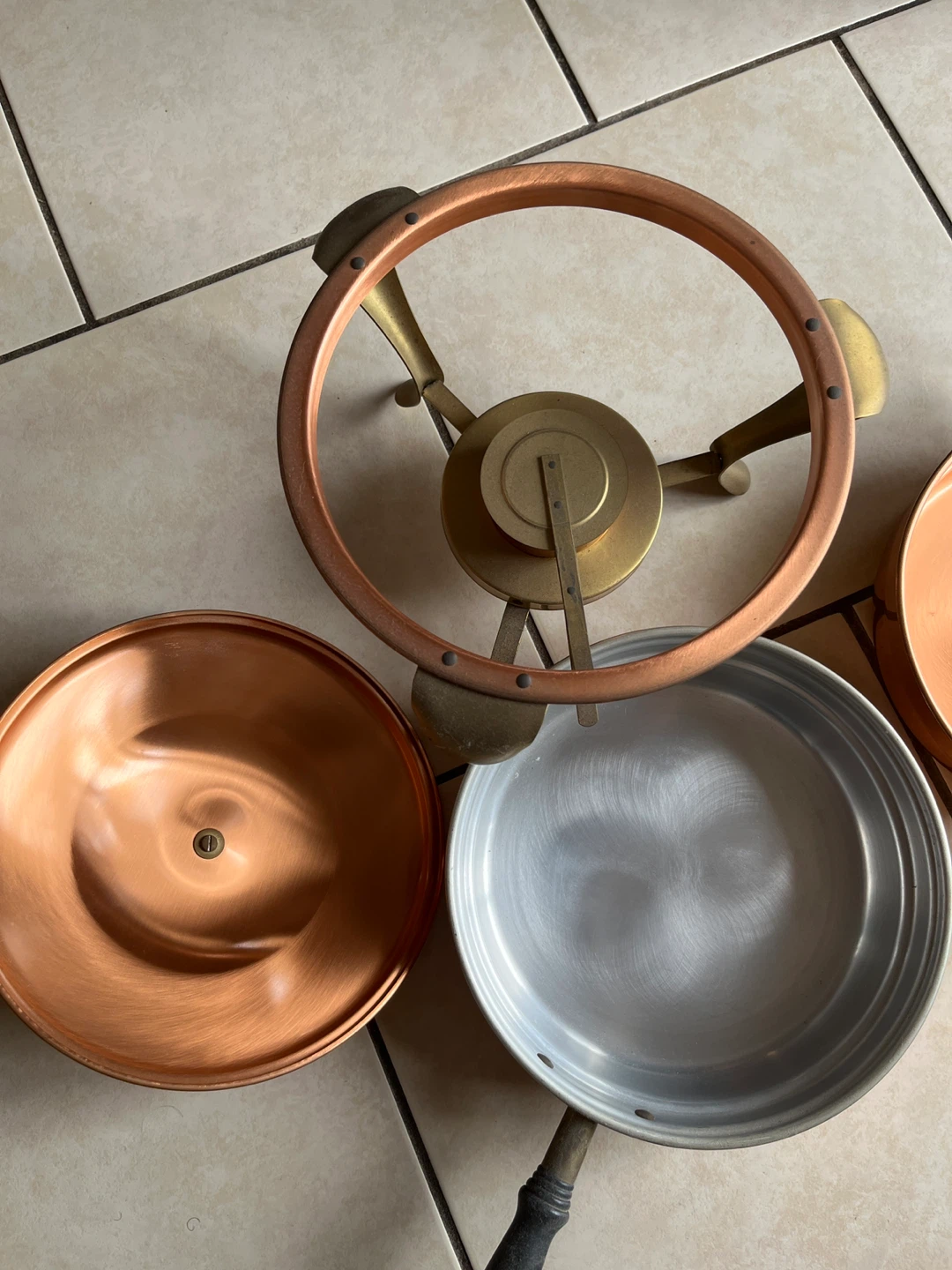 Vintage Copper Fondue Set - photo 2