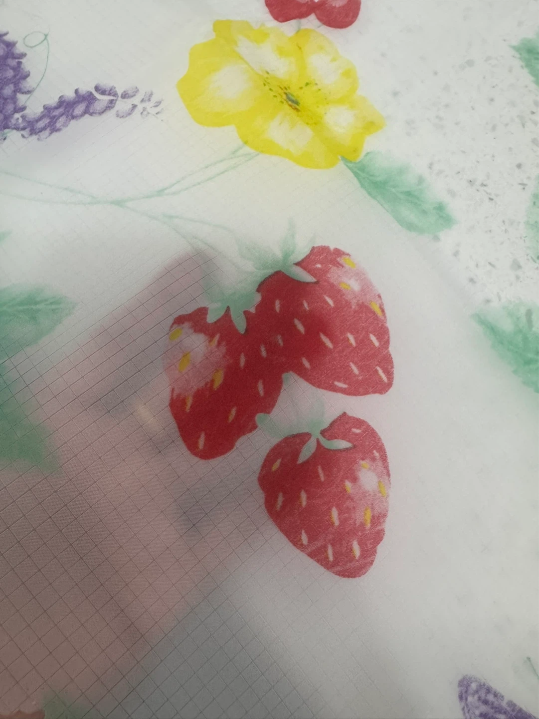 Floral and Berry Print Tablecloth - photo 3