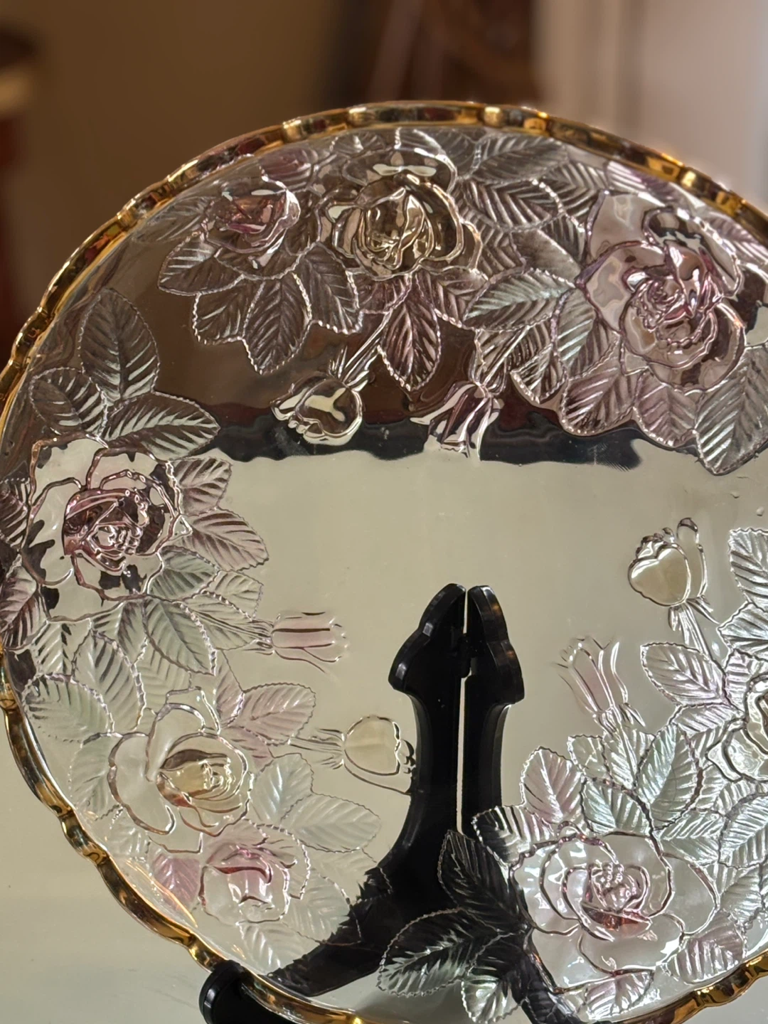 Decorative Embossed Rose Platter - photo 3