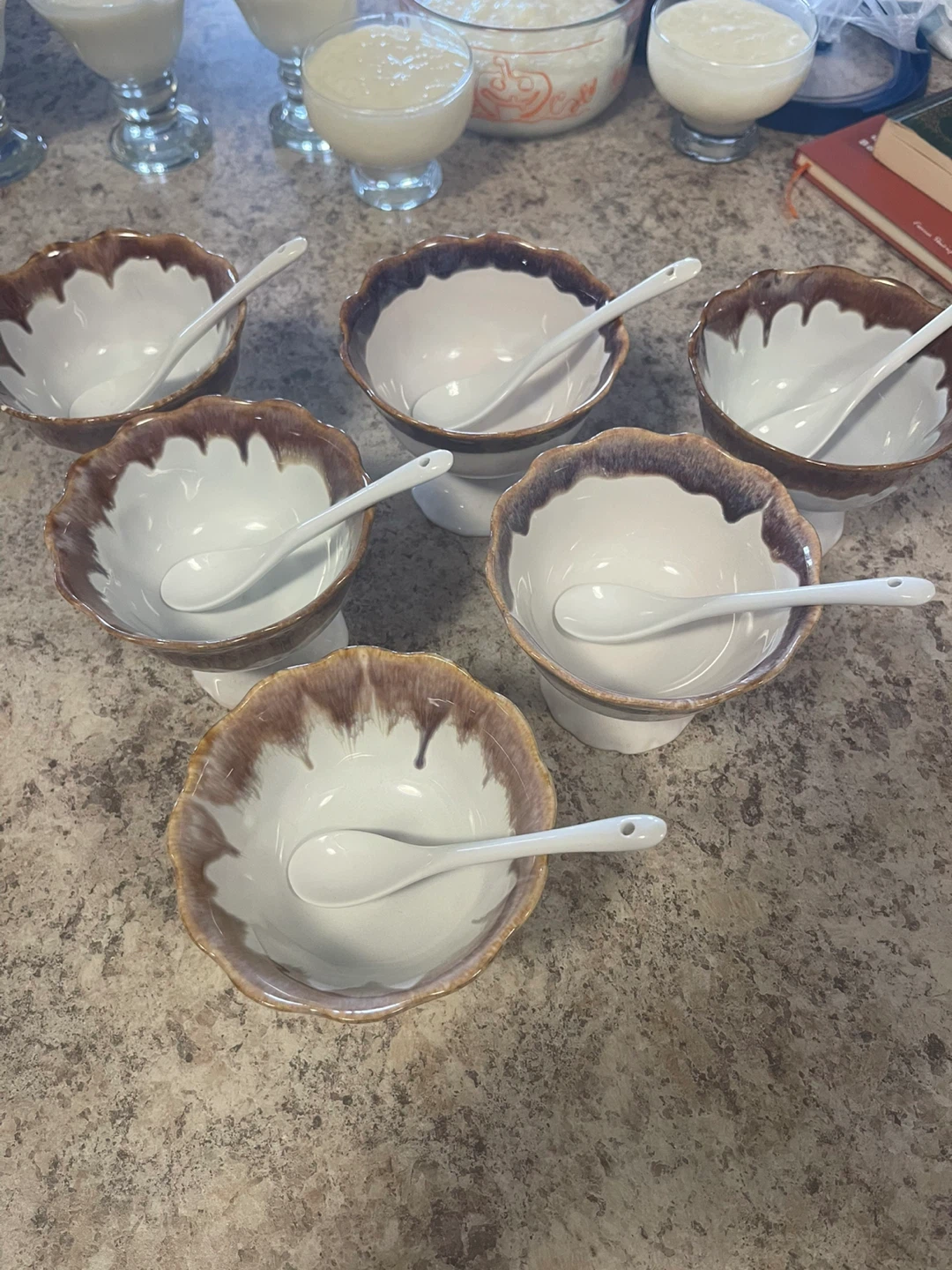 Set of 6 Dessert Bowls with Spoons - photo 4