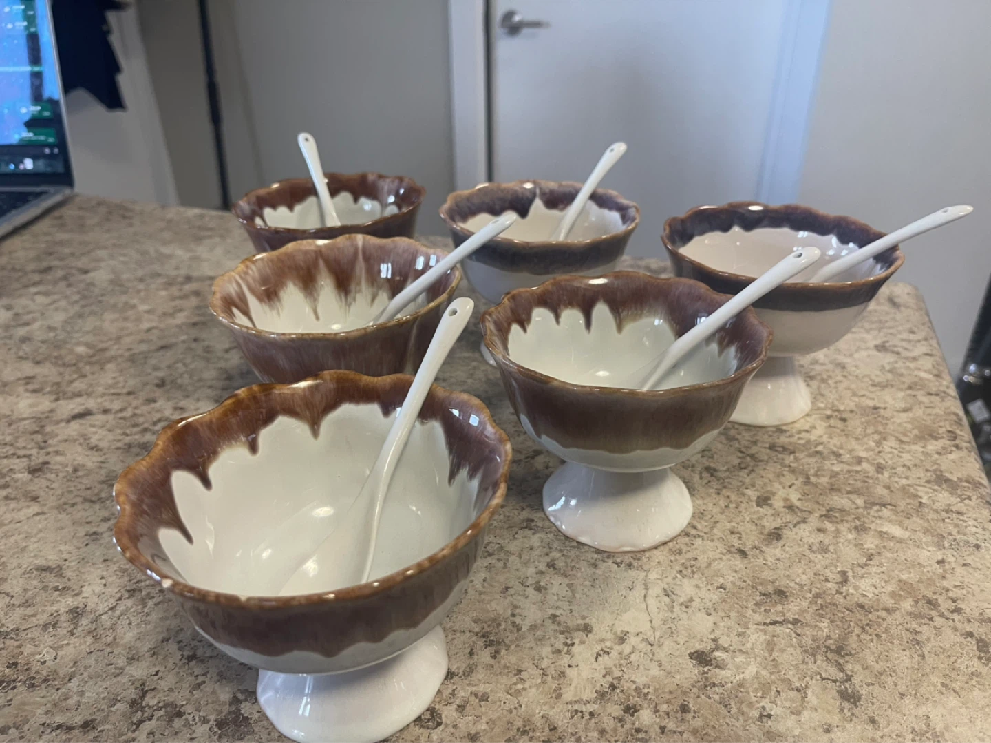 Set of 6 Dessert Bowls with Spoons - photo 3