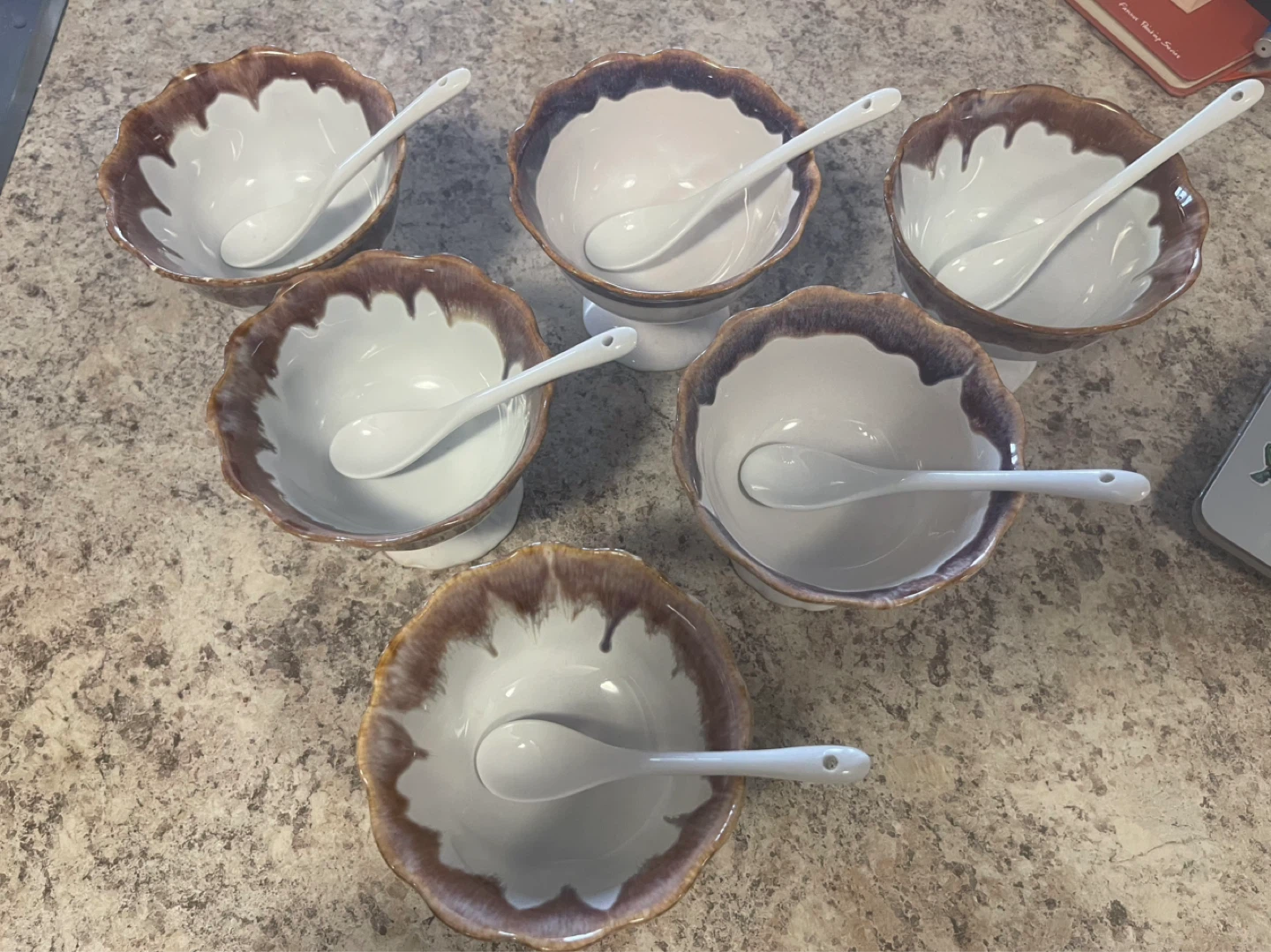Set of 6 Dessert Bowls with Spoons - photo 5