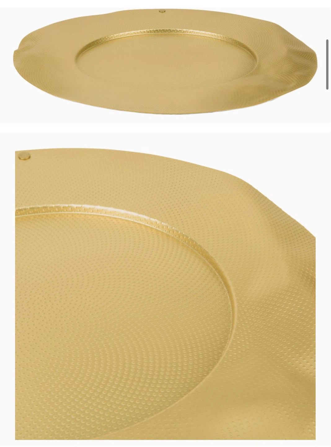 Alessi Gold Charger Plate