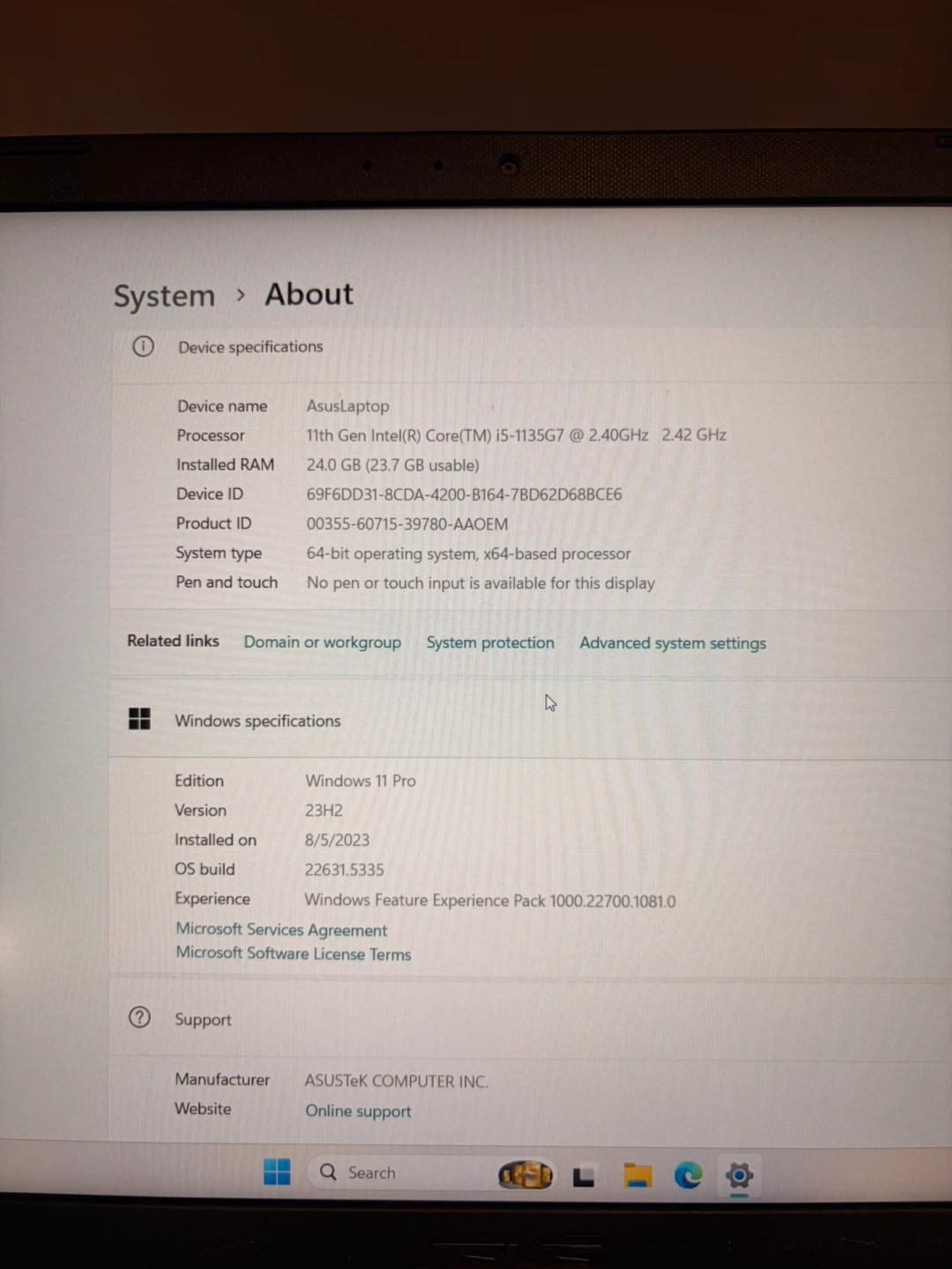 ASUS Laptop with Intel Core i5, 24GB RAM, Windows 11 Pro - photo 3