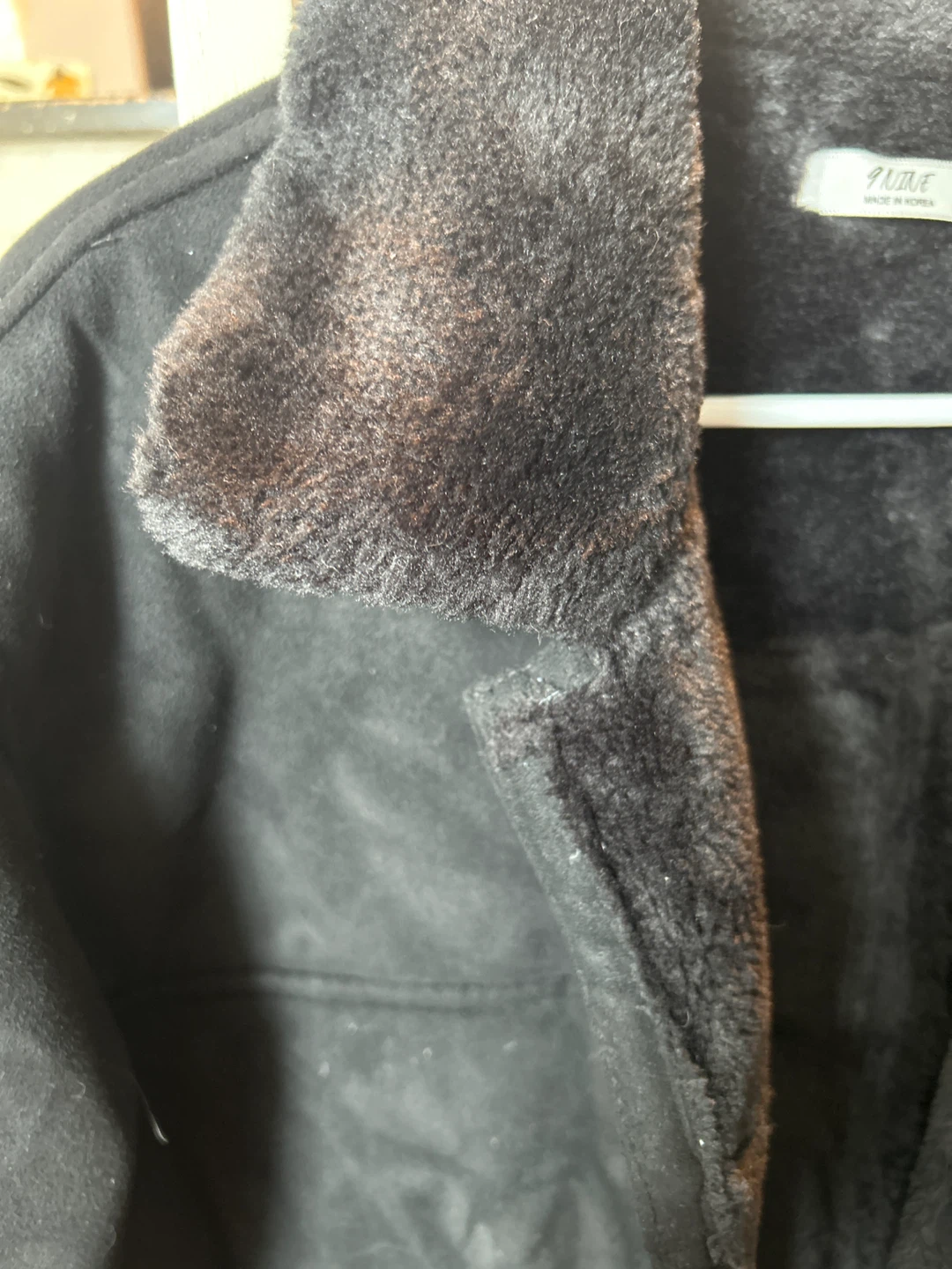 9 NINE Black Faux Shearling Lined Jacket - photo 2