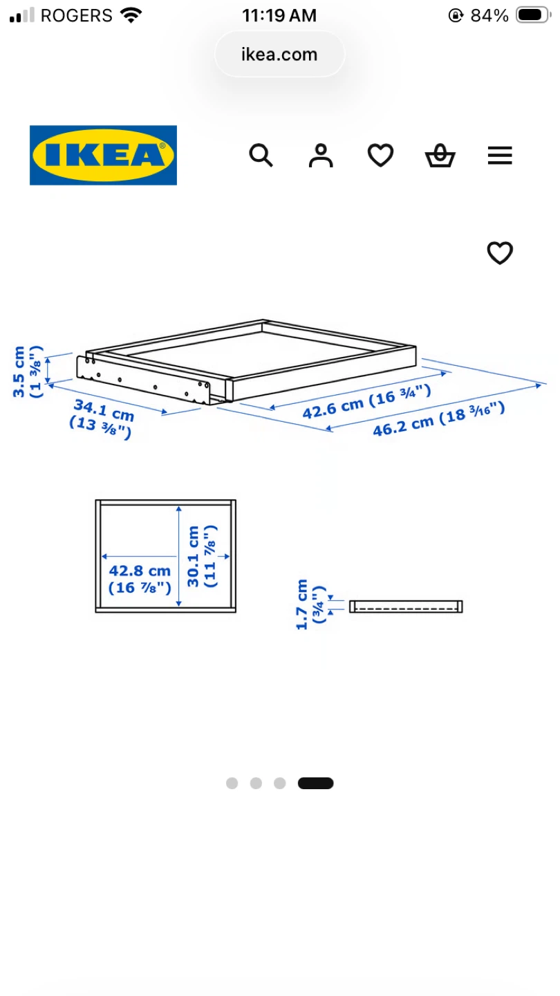 IKEA KOMPLEMENT Pull-out tray, white - photo 2